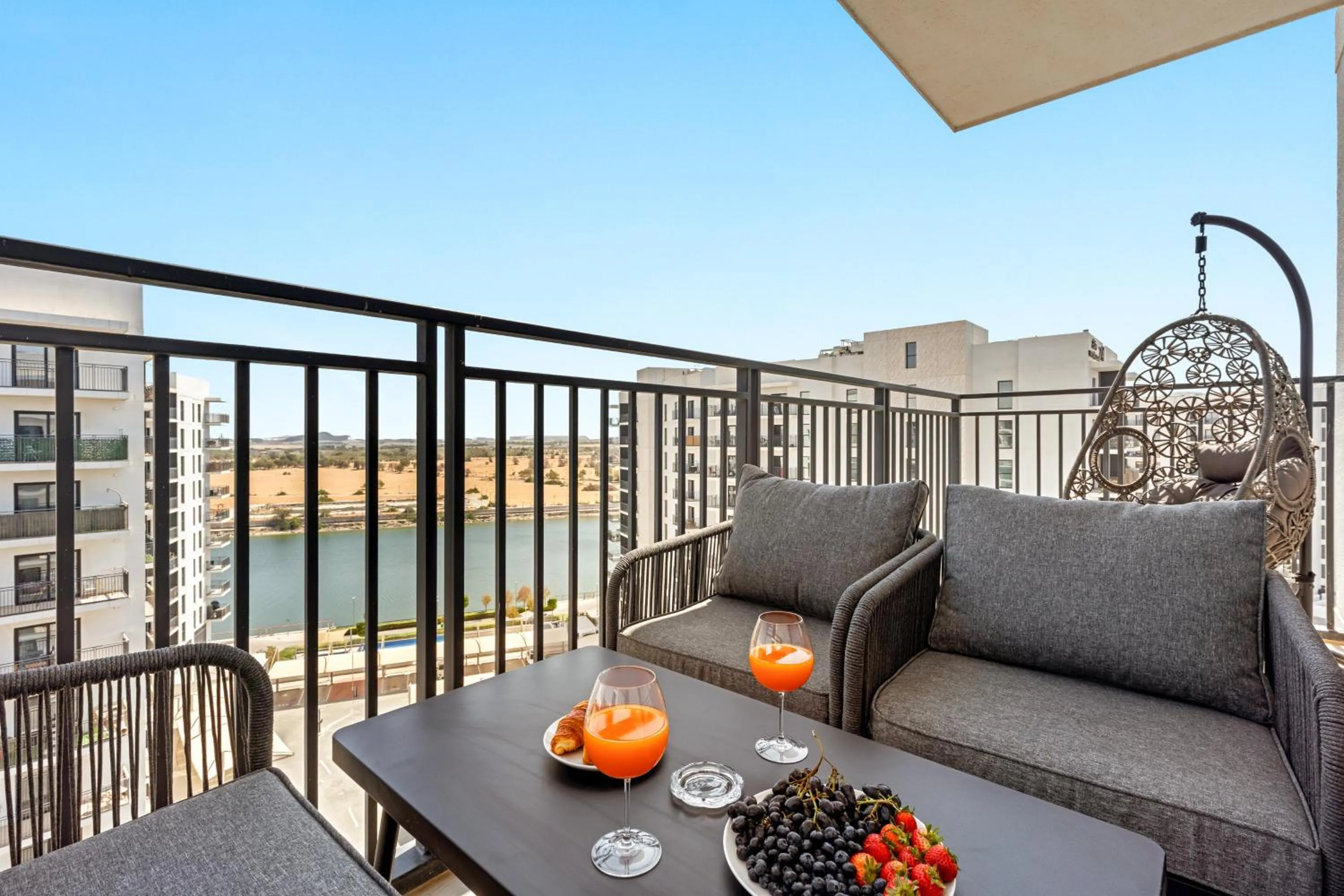 Balcony/Terrace in Desert Key - Perfectly Located Yas Island Premier Apts