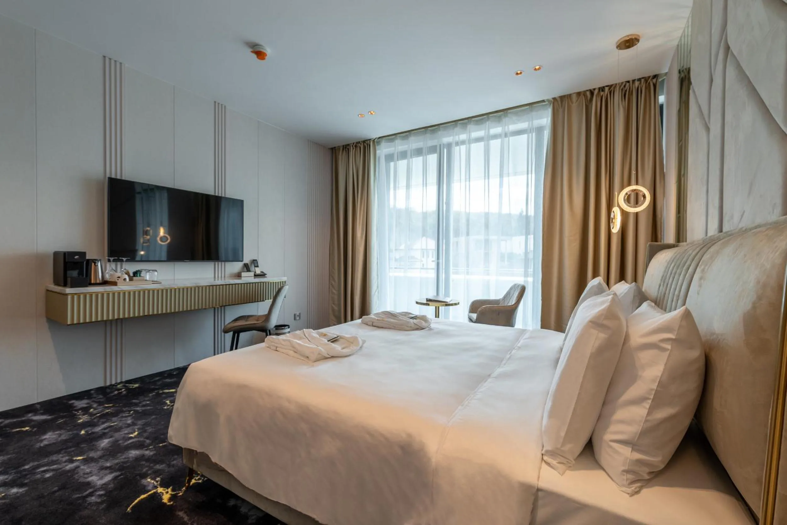 Bed in Elania Resort & Spa