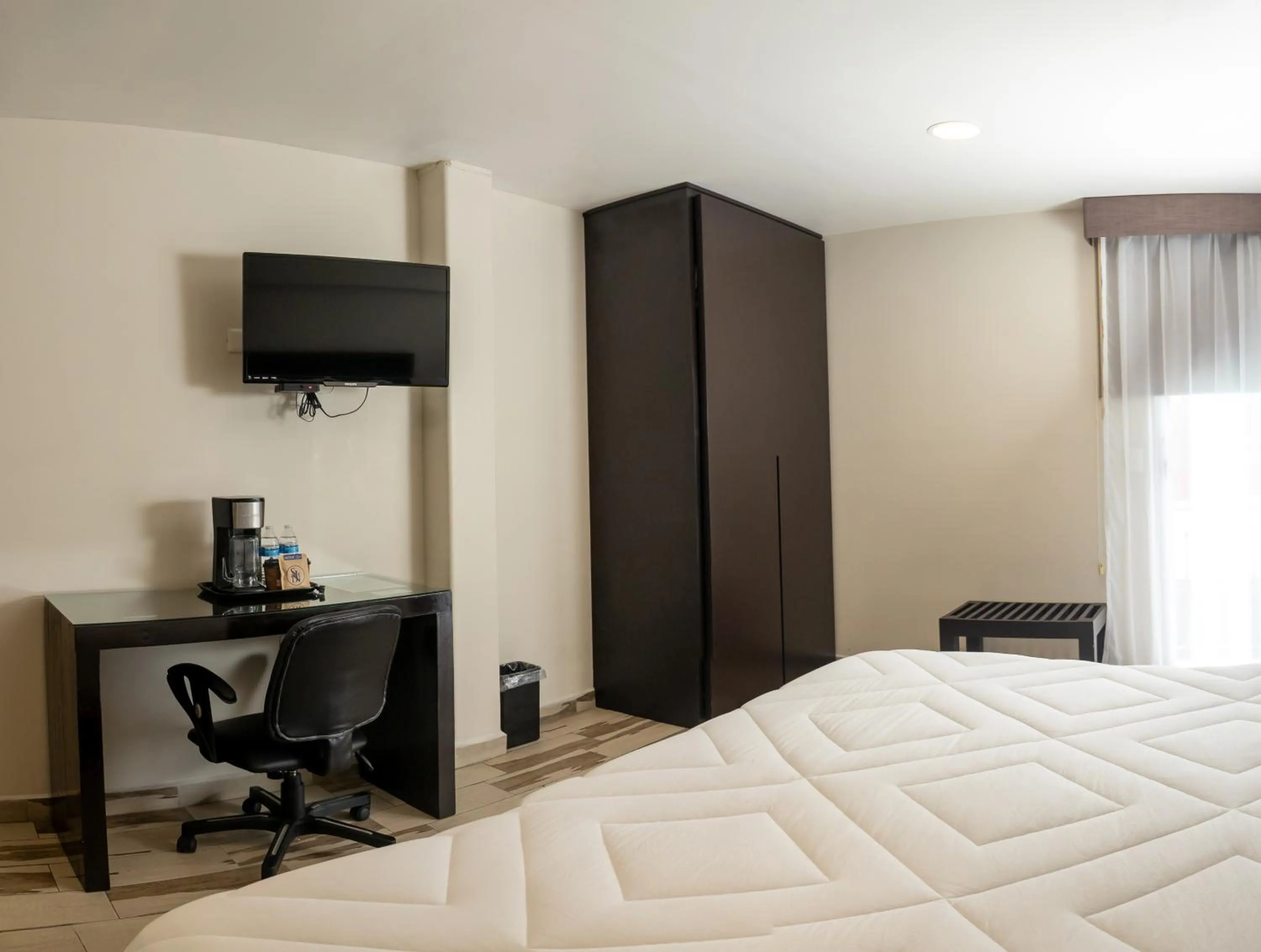 Bed in Hotel San José Plaza Coatepec