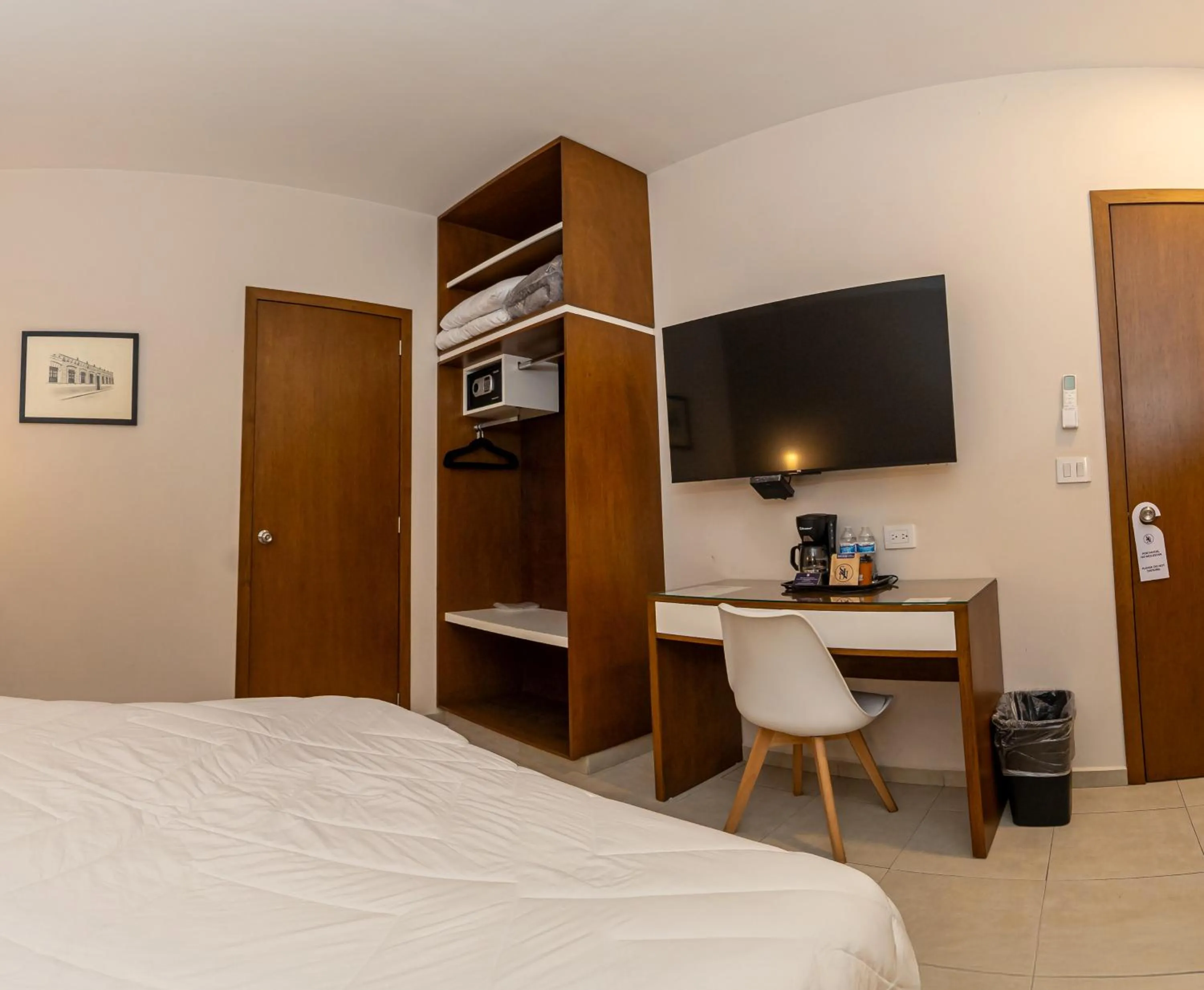 Bed in Hotel San José Plaza Coatepec