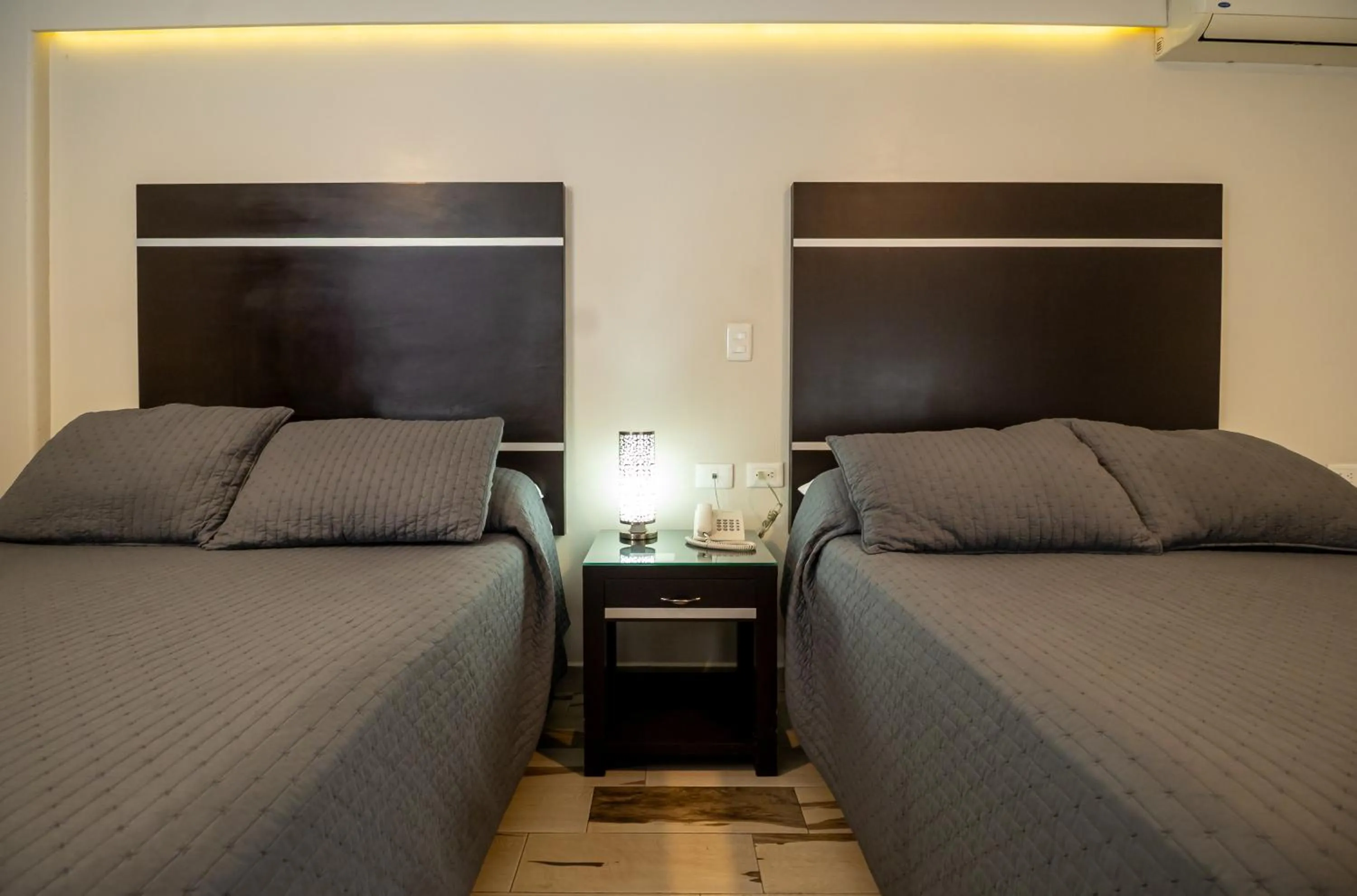 Bed in Hotel San José Plaza Coatepec