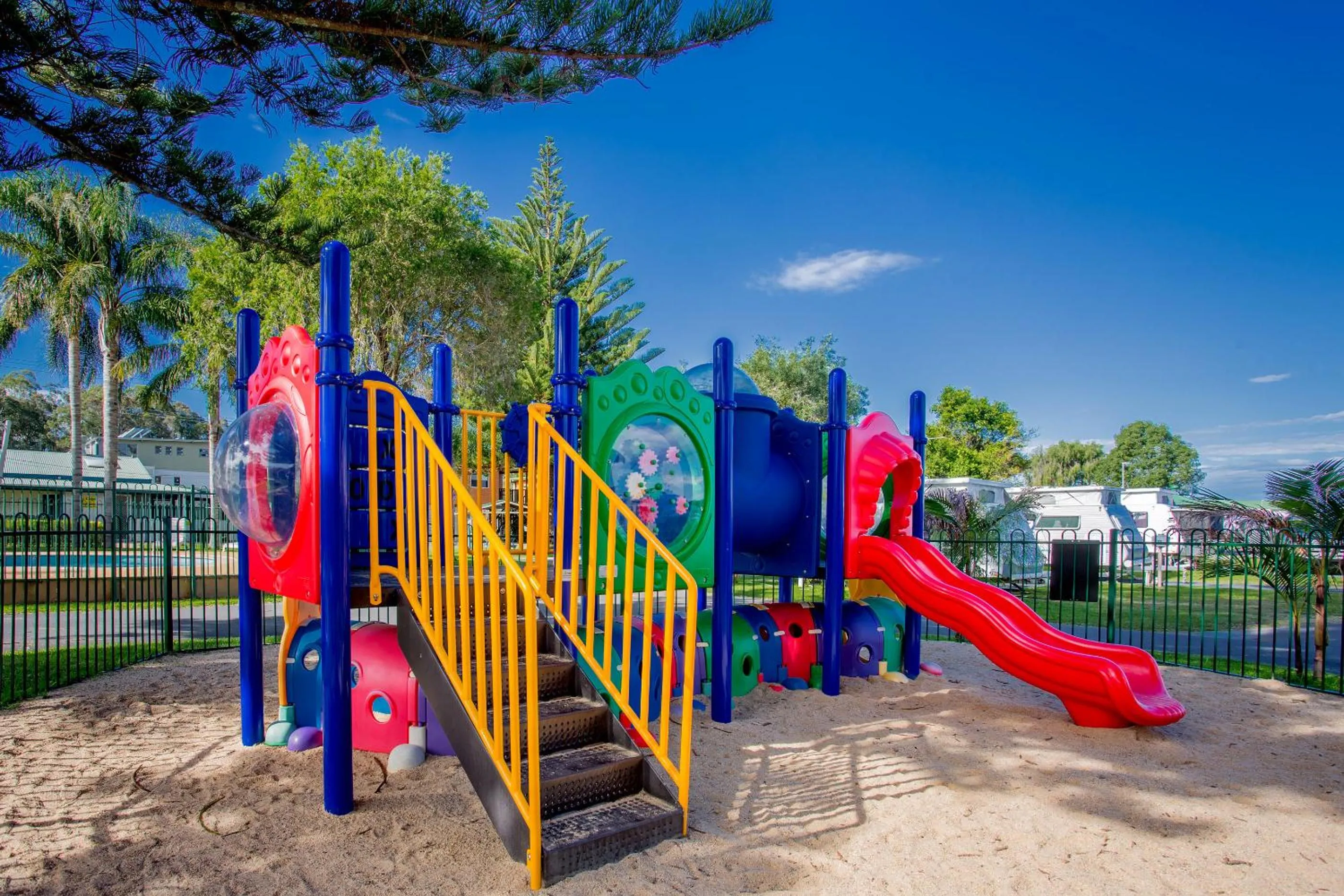 Children play ground in BIG4 Batemans Bay at Easts Riverside Holiday Park