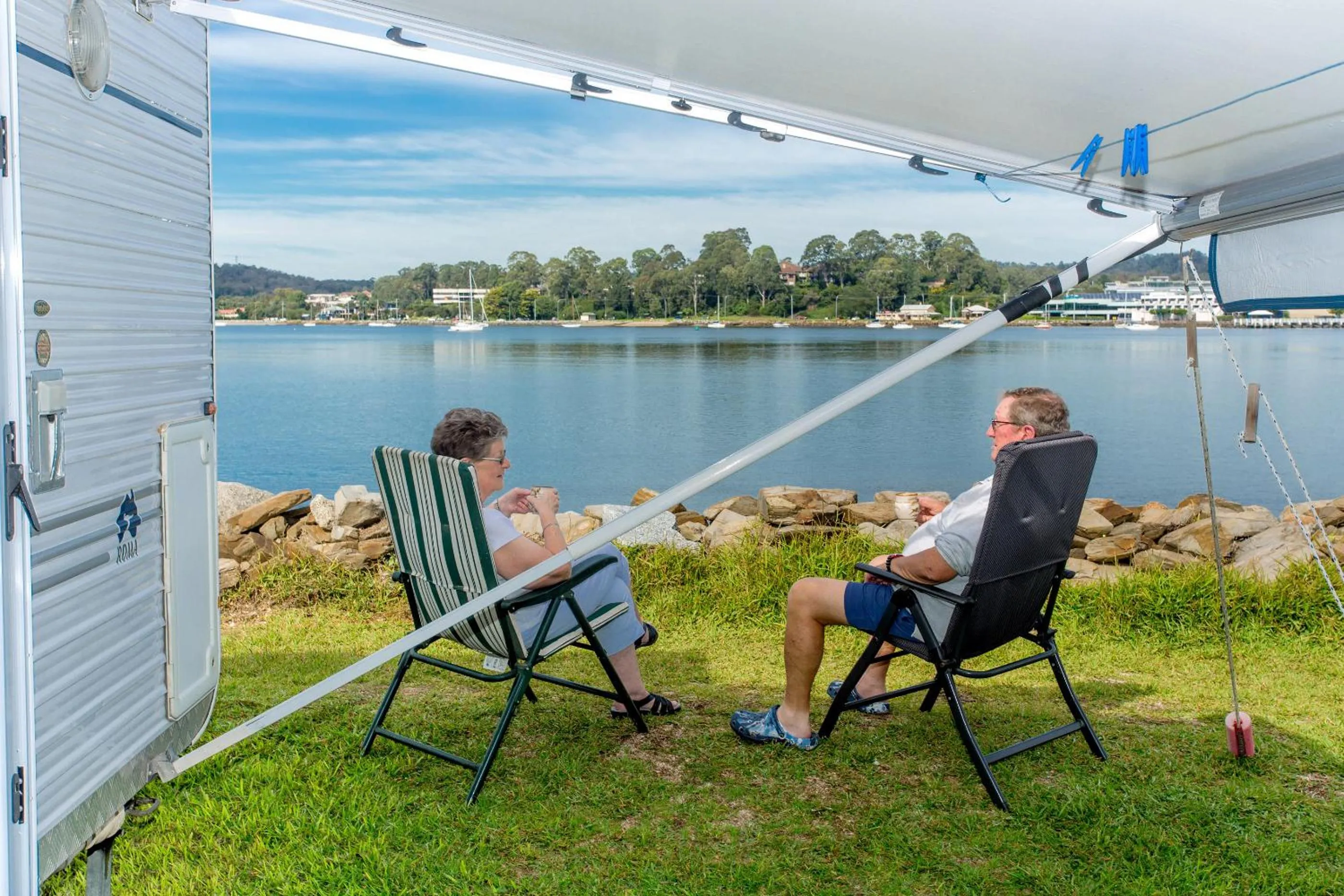 Sea view in BIG4 Batemans Bay at Easts Riverside Holiday Park
