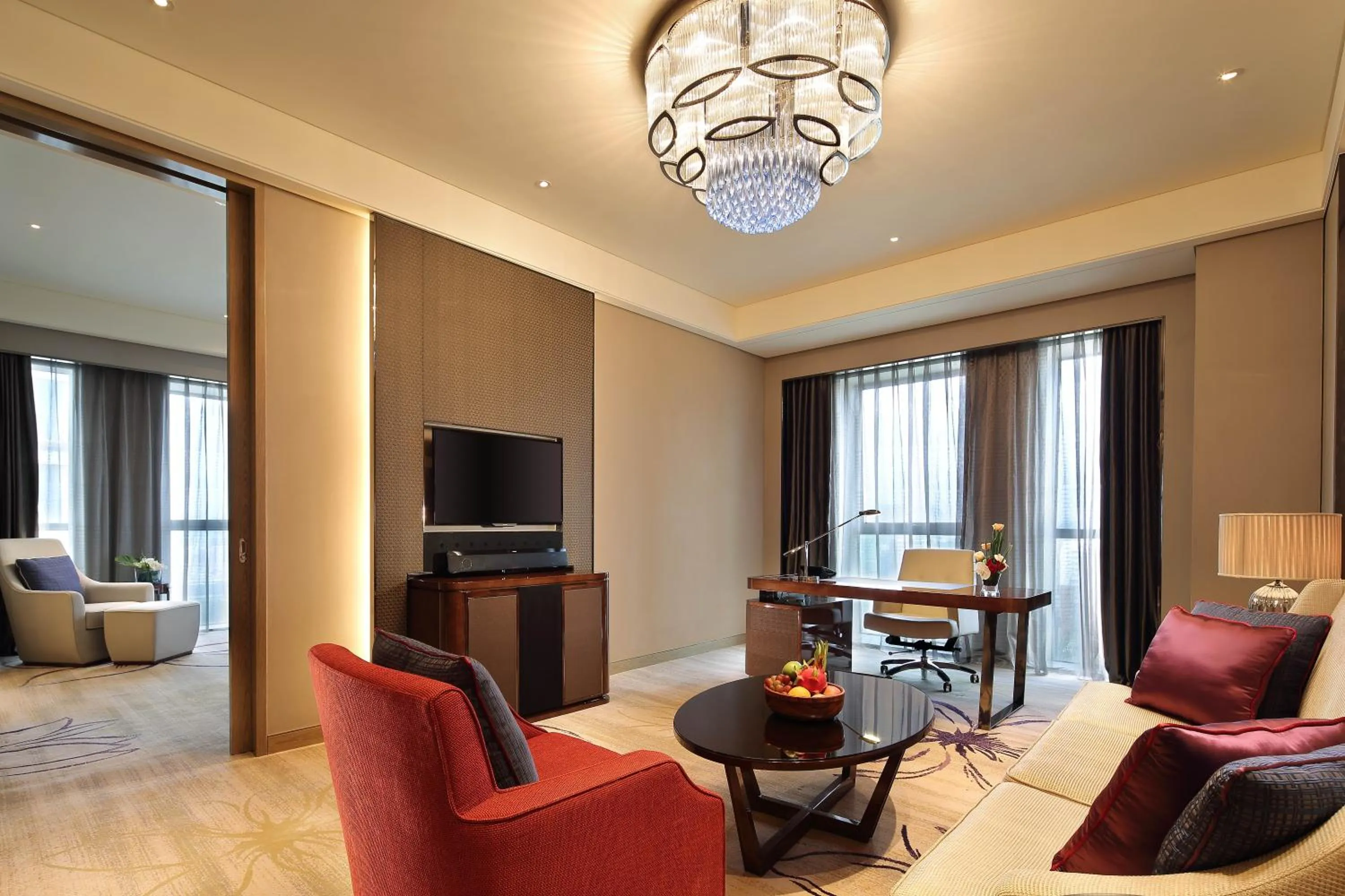 Seating area in Wanda Realm Guangyuan