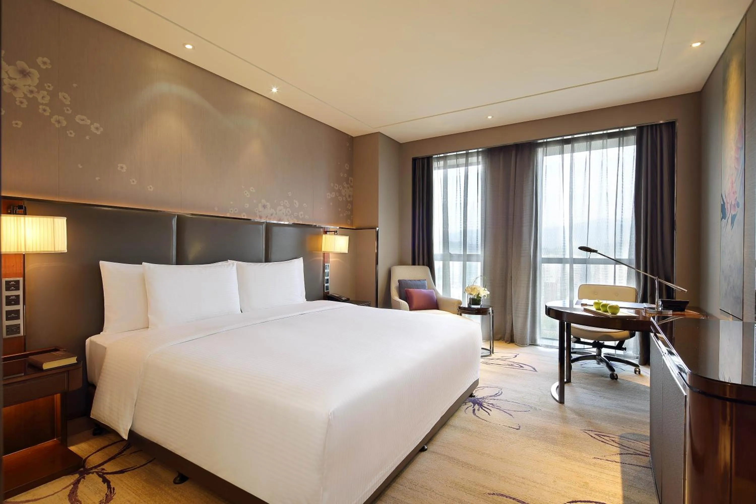 Photo of the whole room, Bed in Wanda Realm Guangyuan