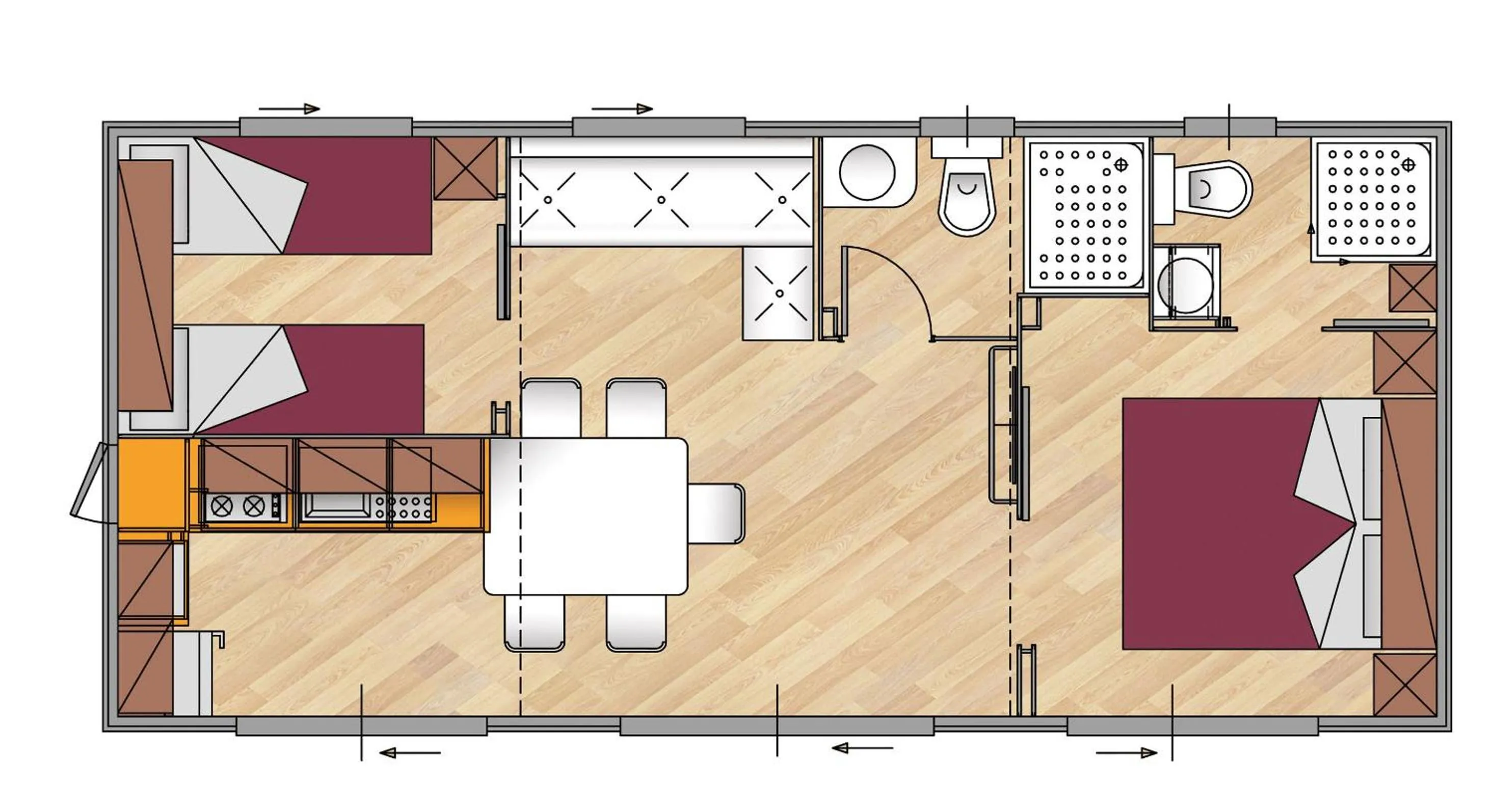 Floor plan in Mobile Homes Sunset Beach