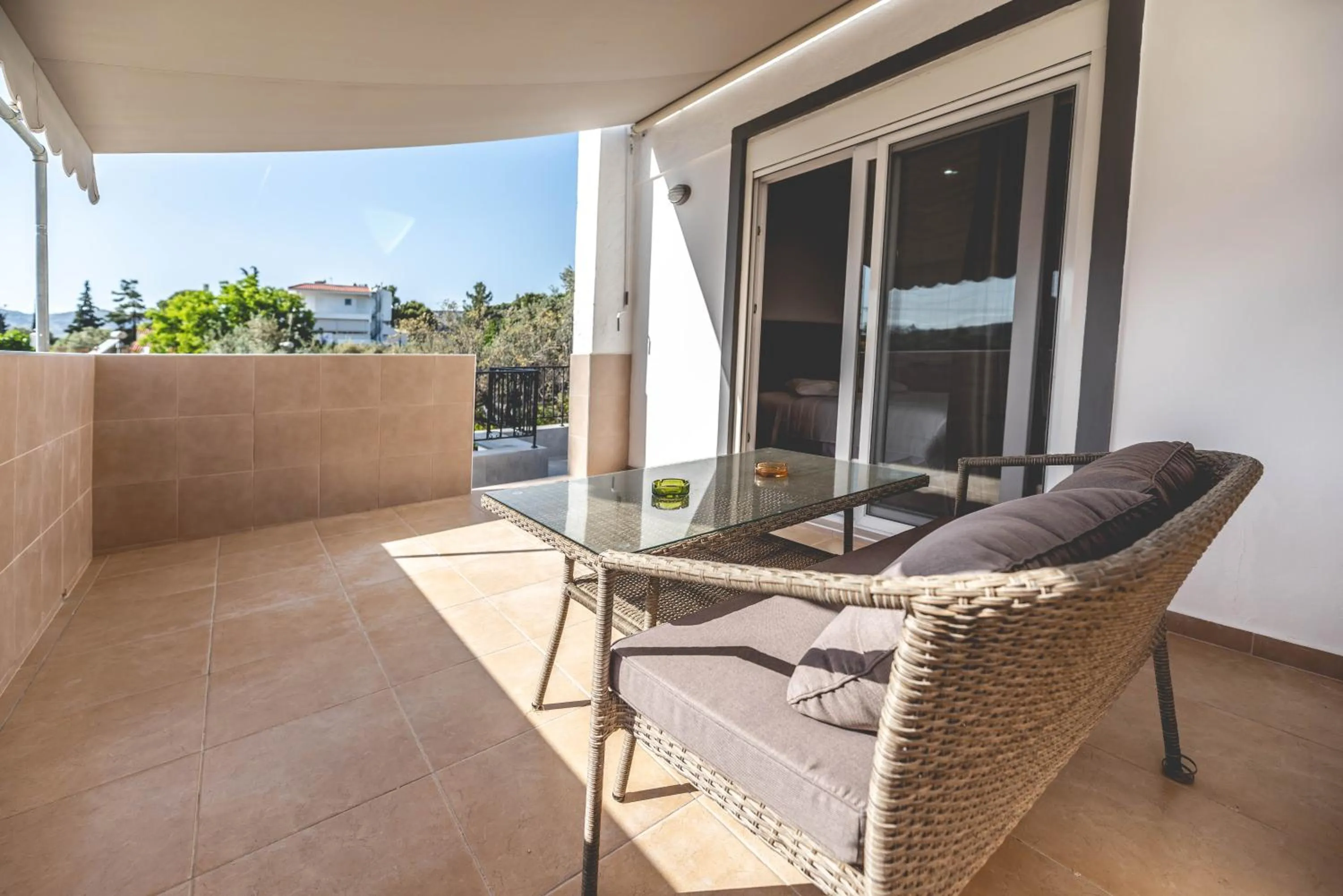 Patio in Hotel Dimitra Sun