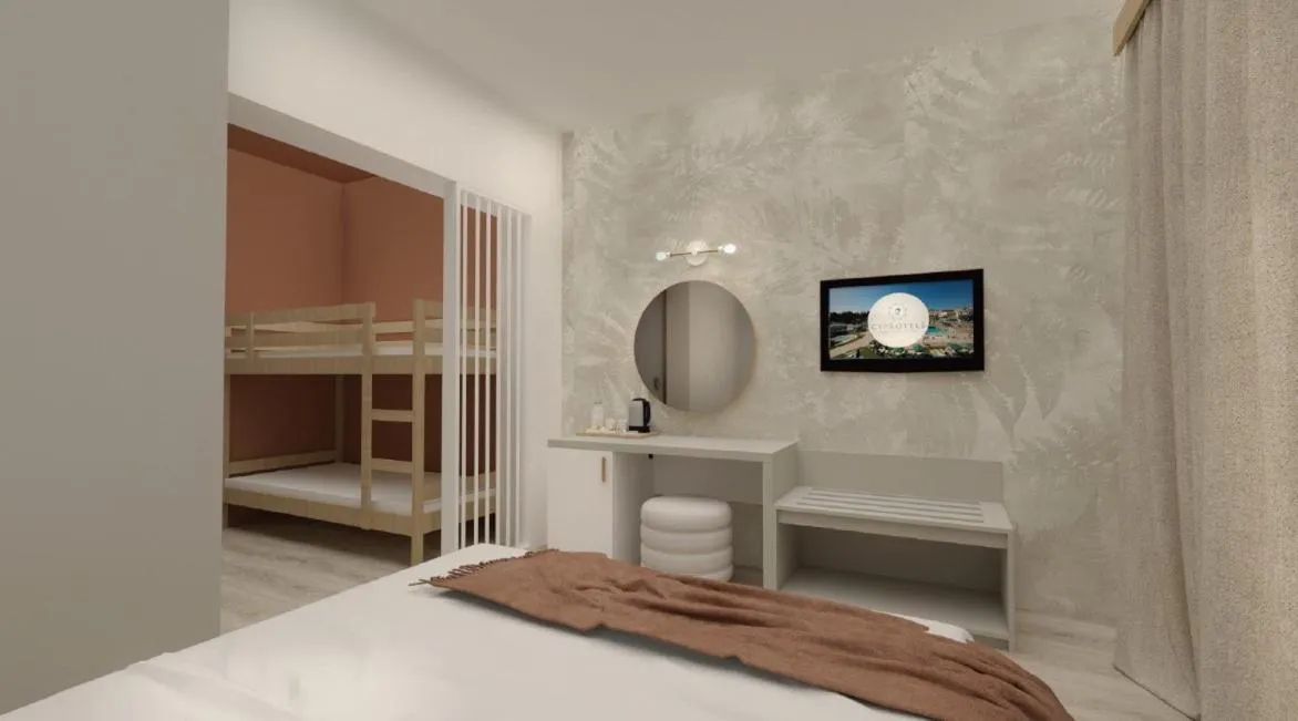 Bed in Cyprotel Faliraki