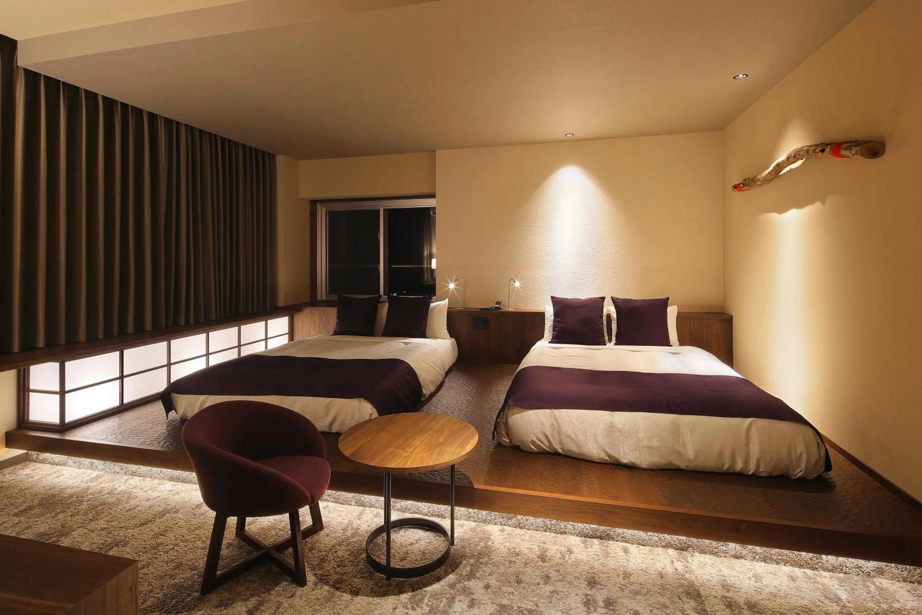 Bed in THE HOTEL YAKUSHIMA ocean & forest