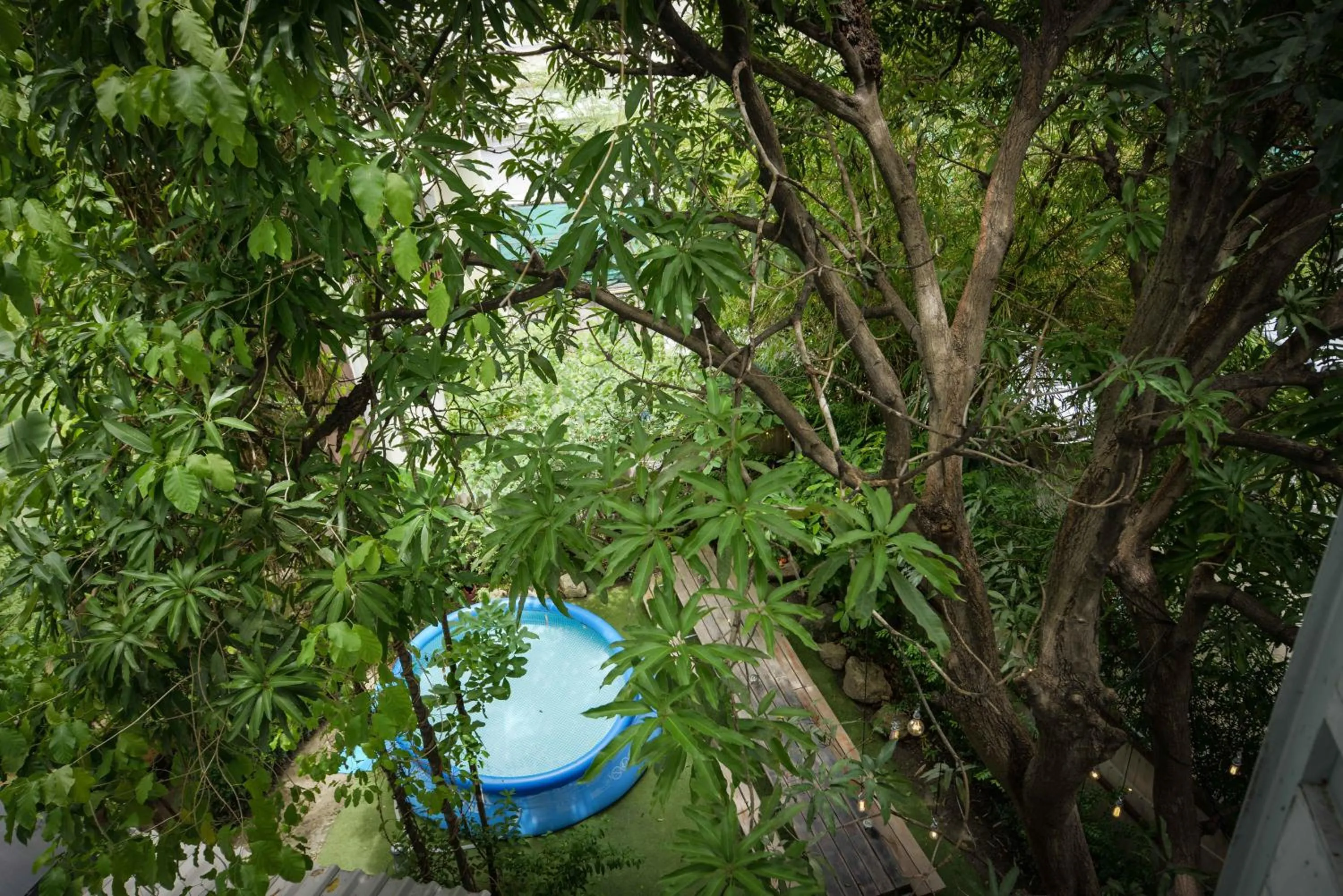 Bird's eye view in The Cube Hostel Silom