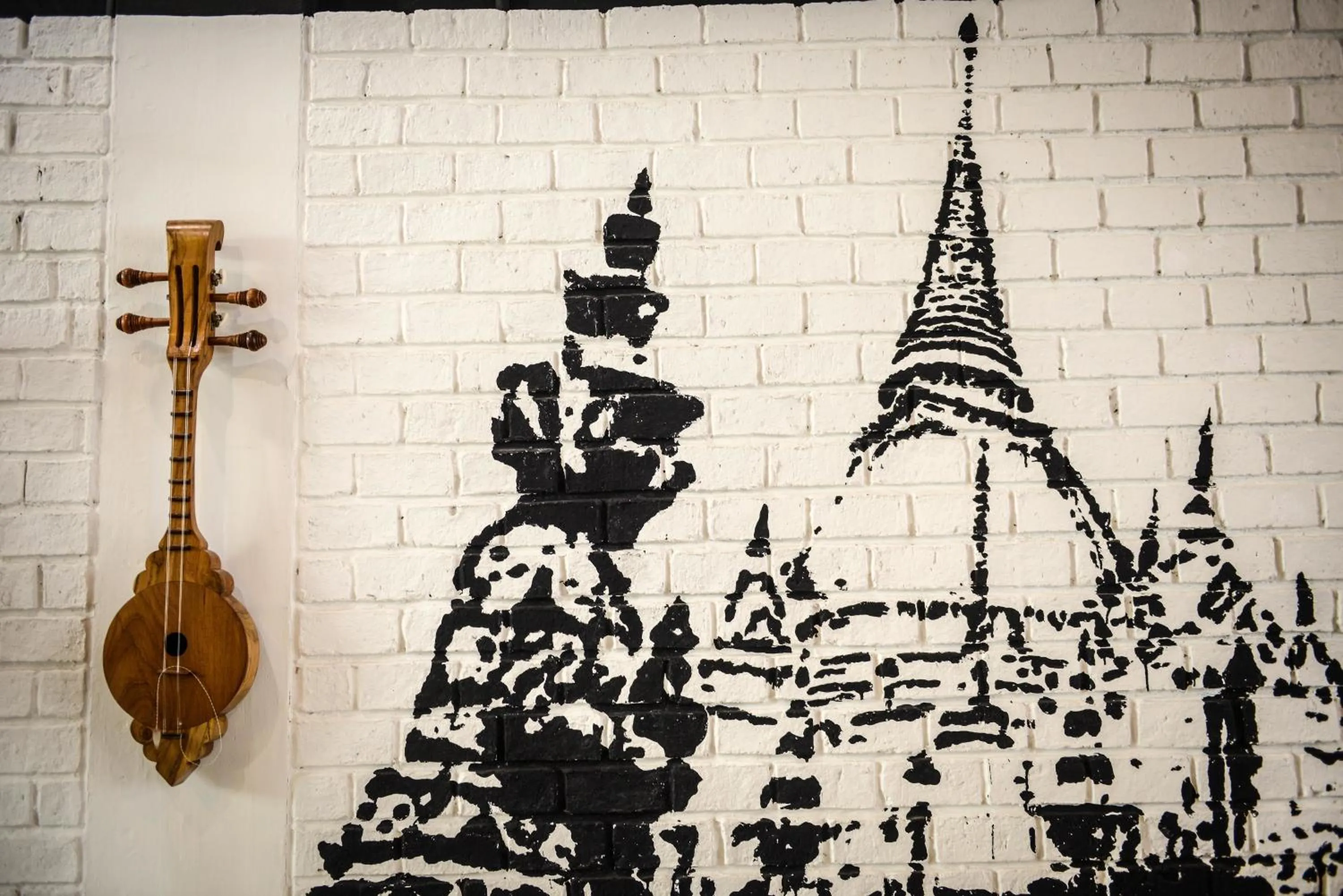 Decorative detail in The Cube Hostel Silom