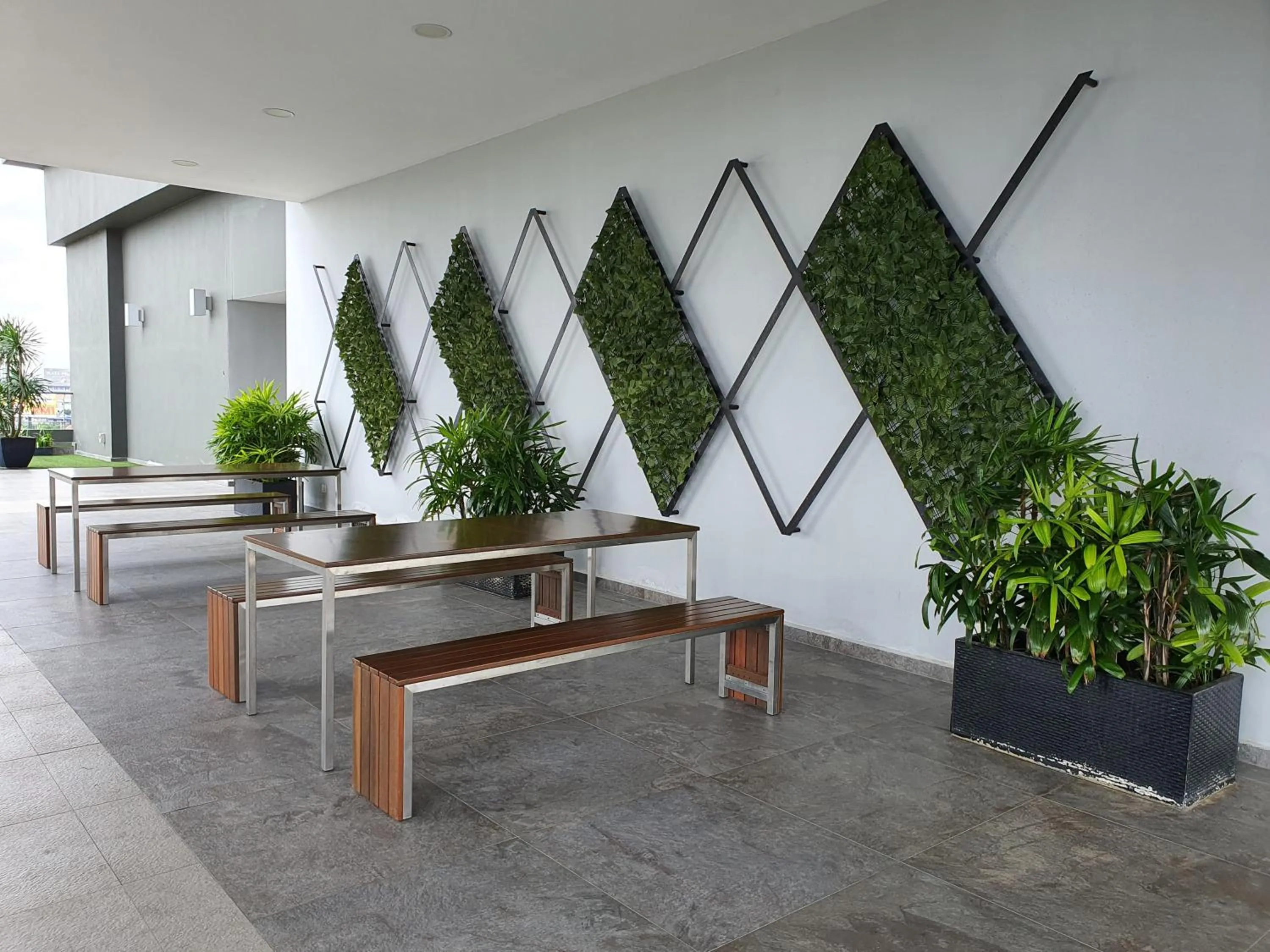 Seating area in SKS Pavillion Suites