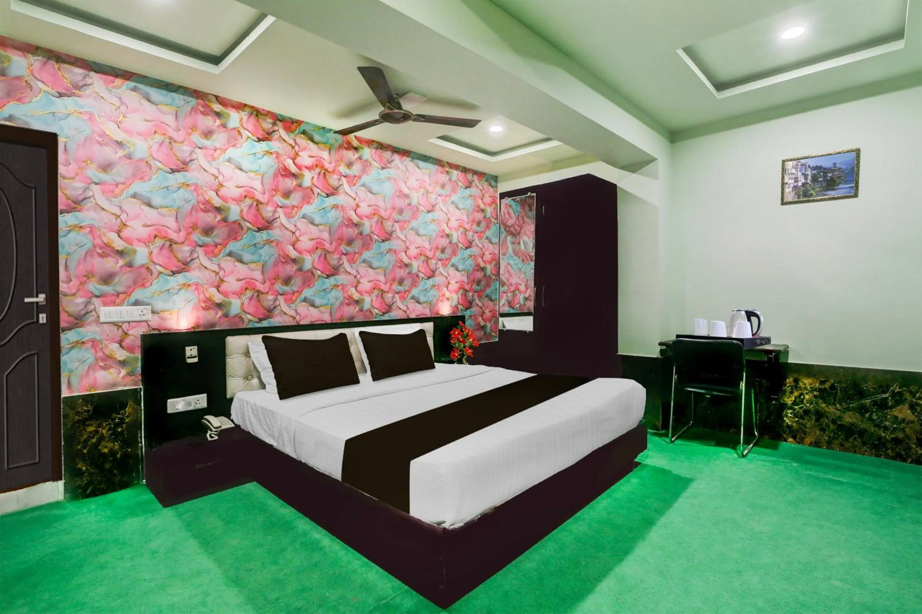 Bedroom, Bed in Collection O Vijay Nagar Square Formerly Hotel A5