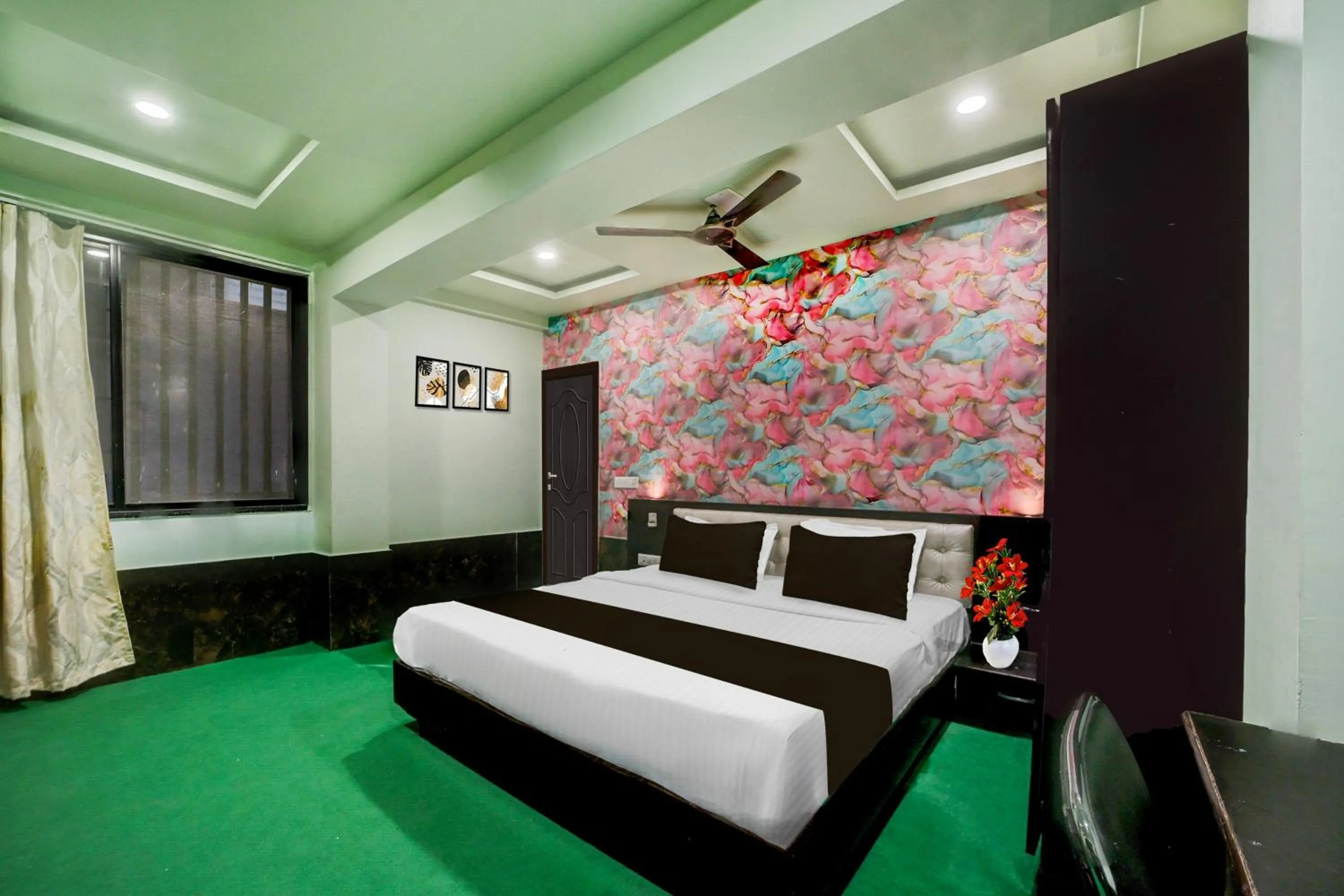 Bedroom, Bed in Collection O Vijay Nagar Square Formerly Hotel A5