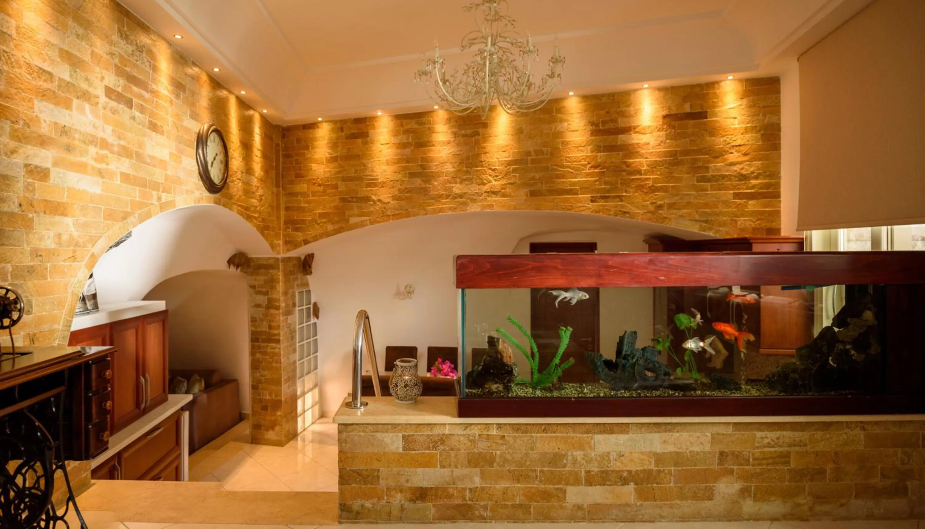 Living room in Suite Home Santorini