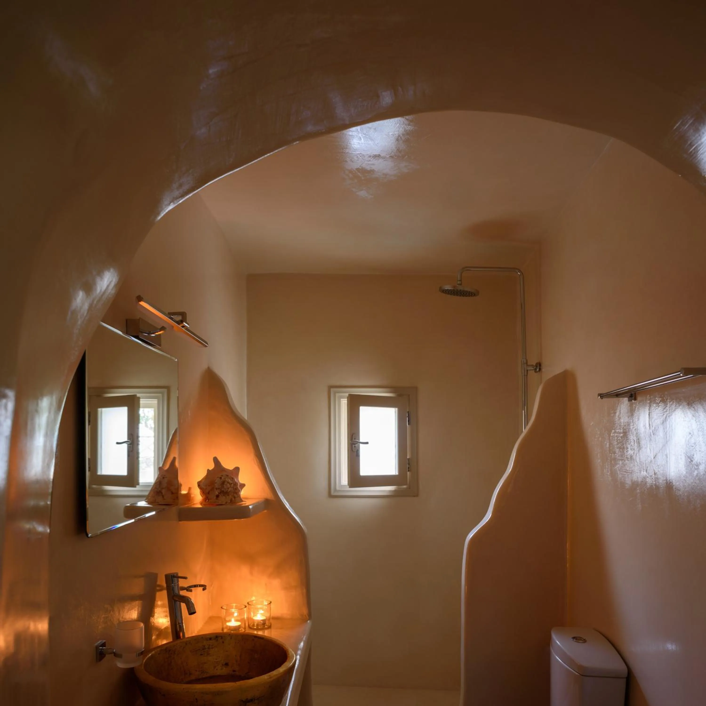 Shower in Suite Home Santorini