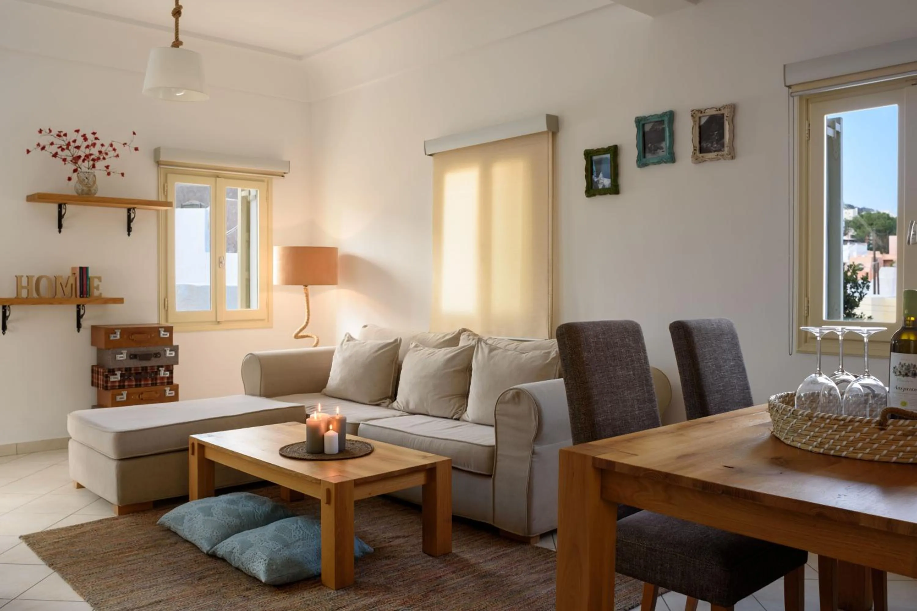 Living room in Suite Home Santorini