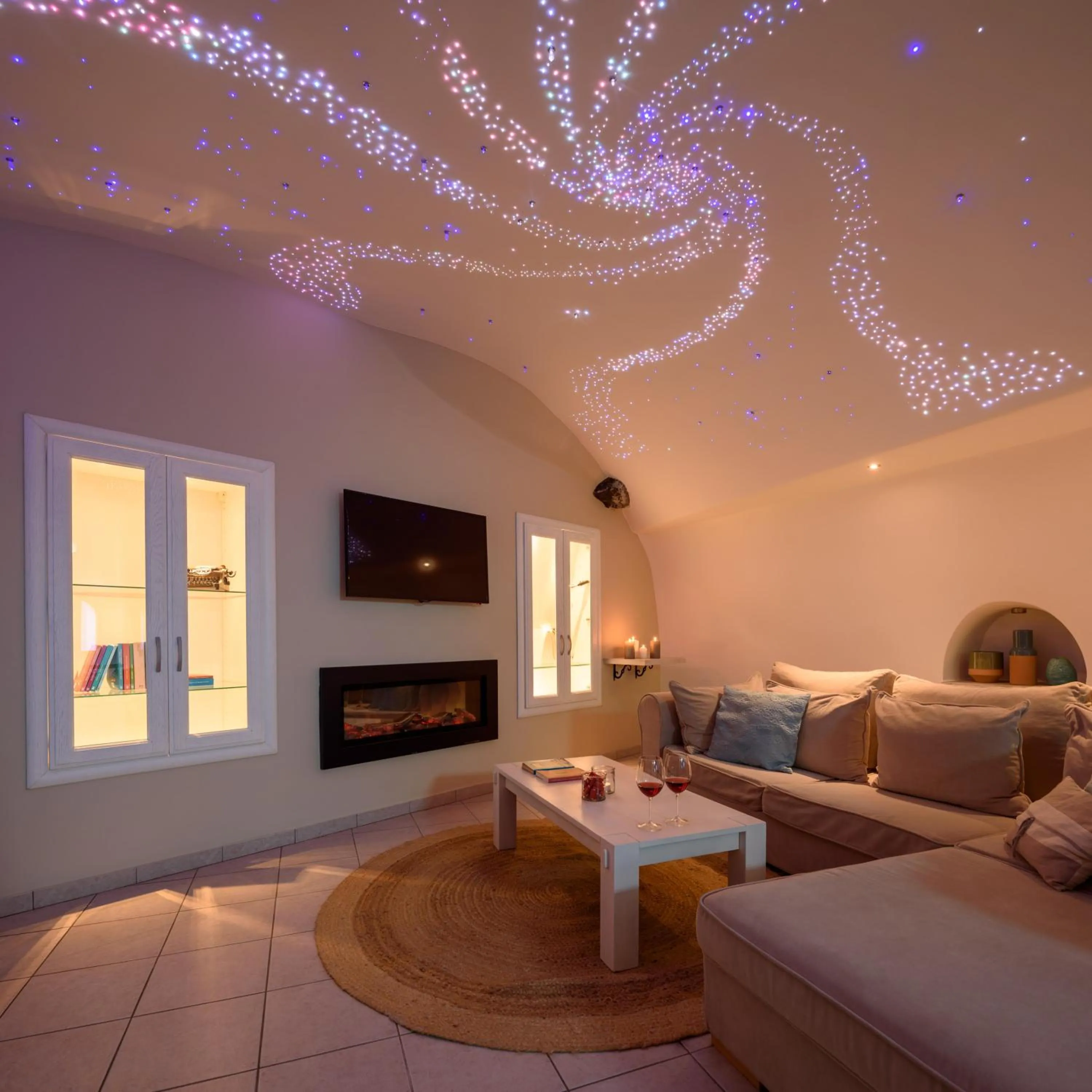 Living room in Suite Home Santorini