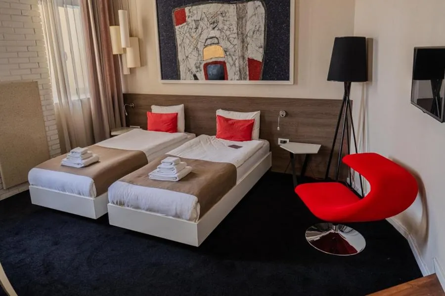 Bed in Garni Hotel Eter