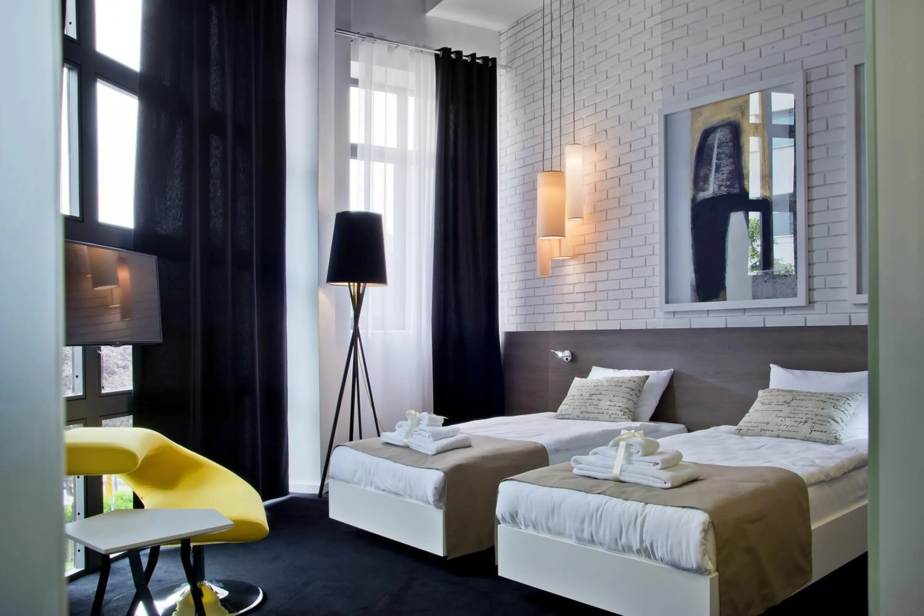 Bed in Garni Hotel Eter