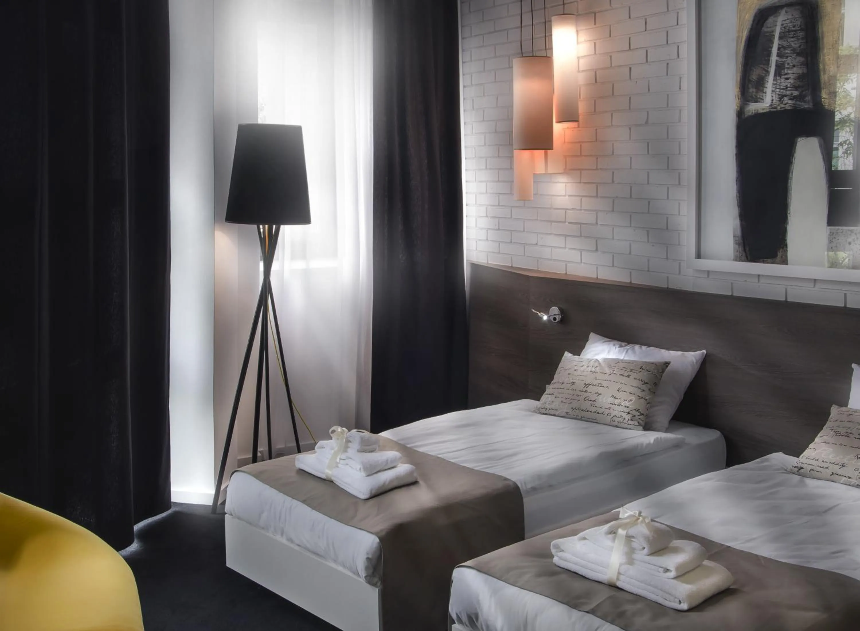 Bed in Garni Hotel Eter