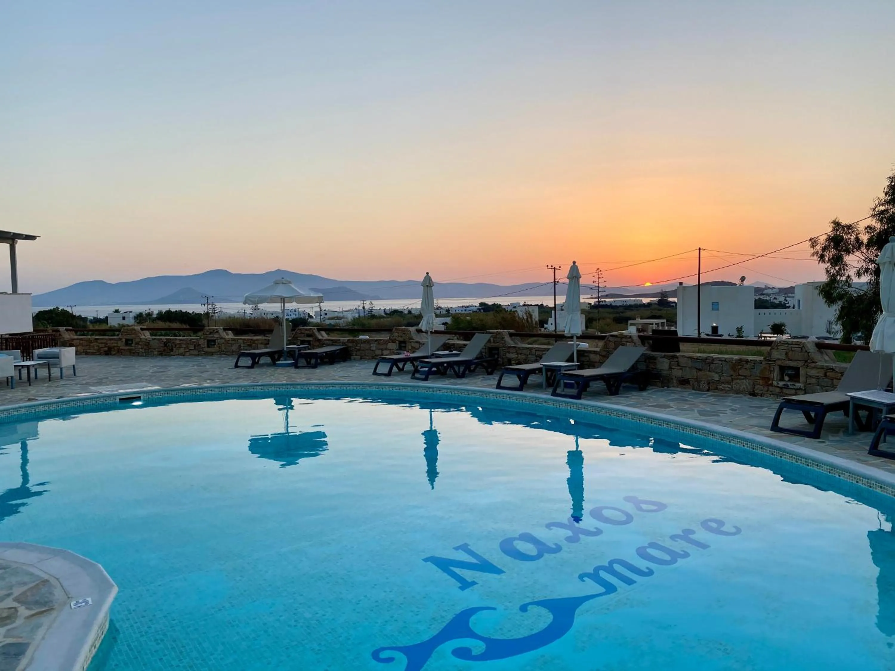 Swimming pool in Naxos Mare