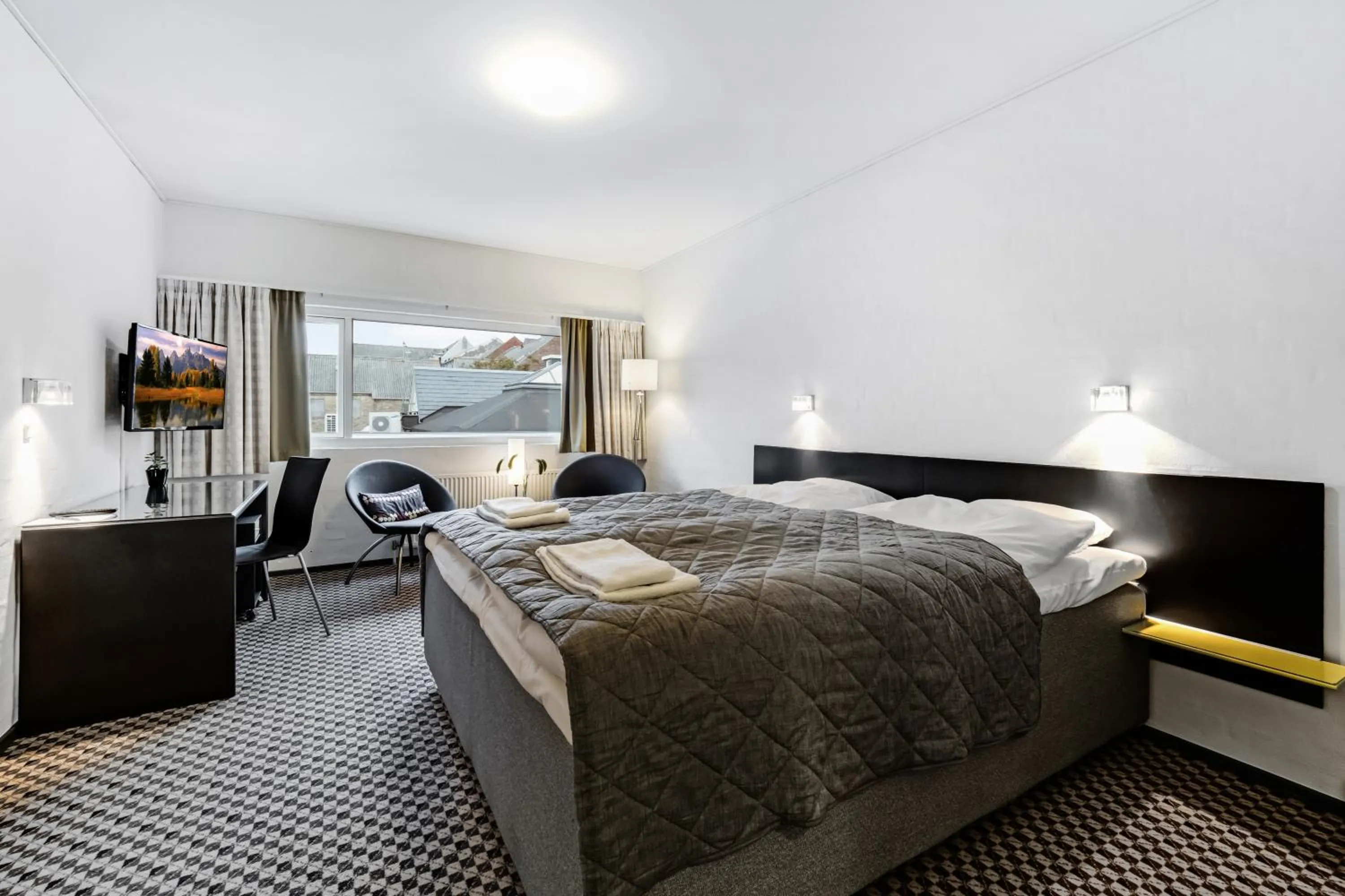 Bed in Hotel Thisted