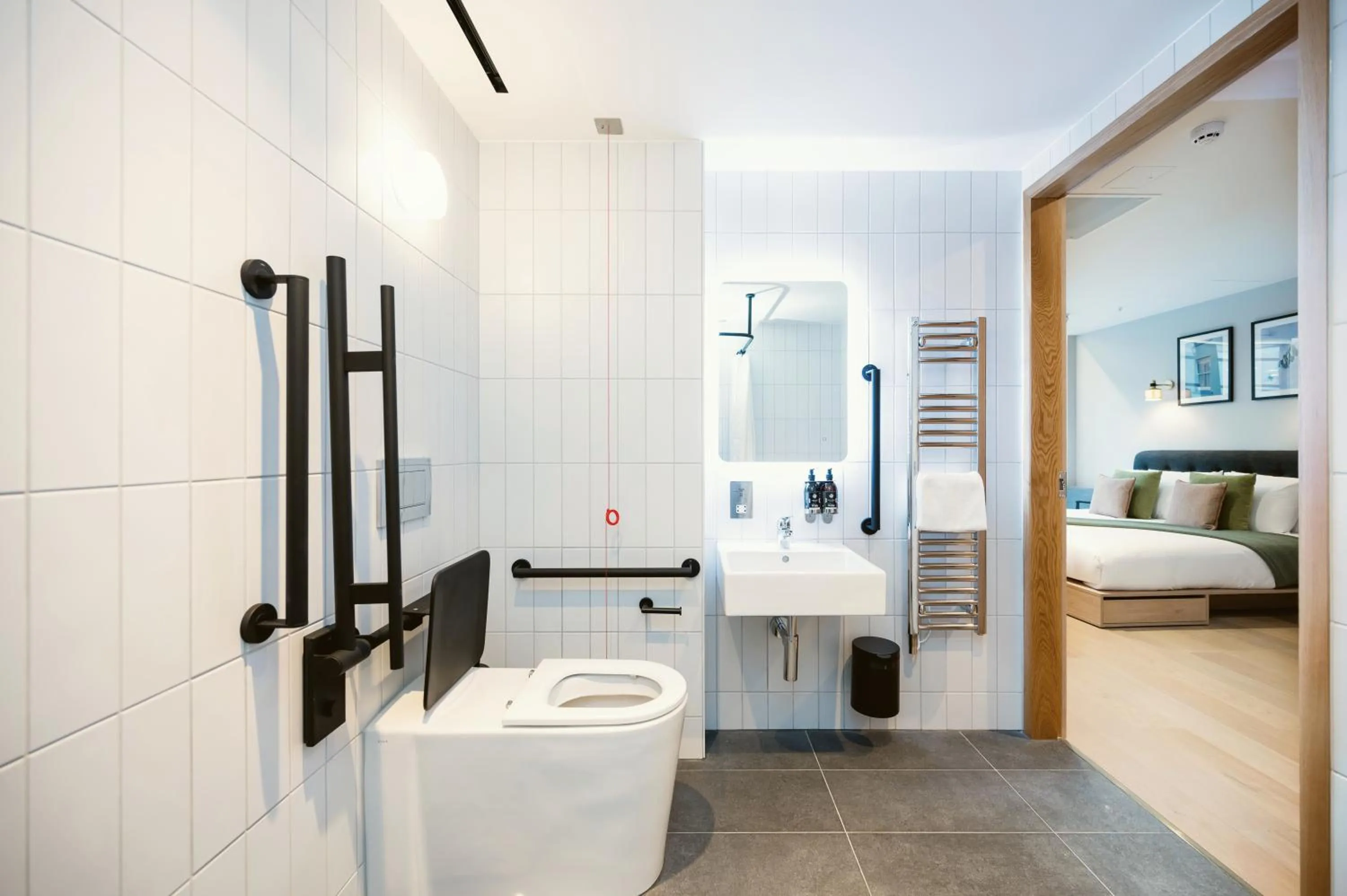 Bathroom, Bed in Wilde Aparthotels Lisbon Liberdade