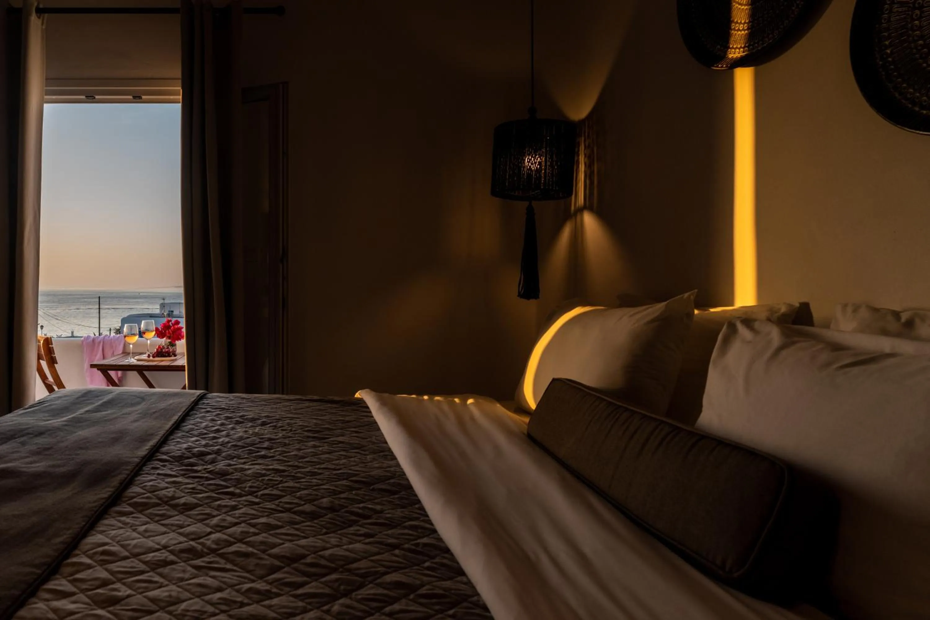 Bedroom in Tagoo Studios Mykonos