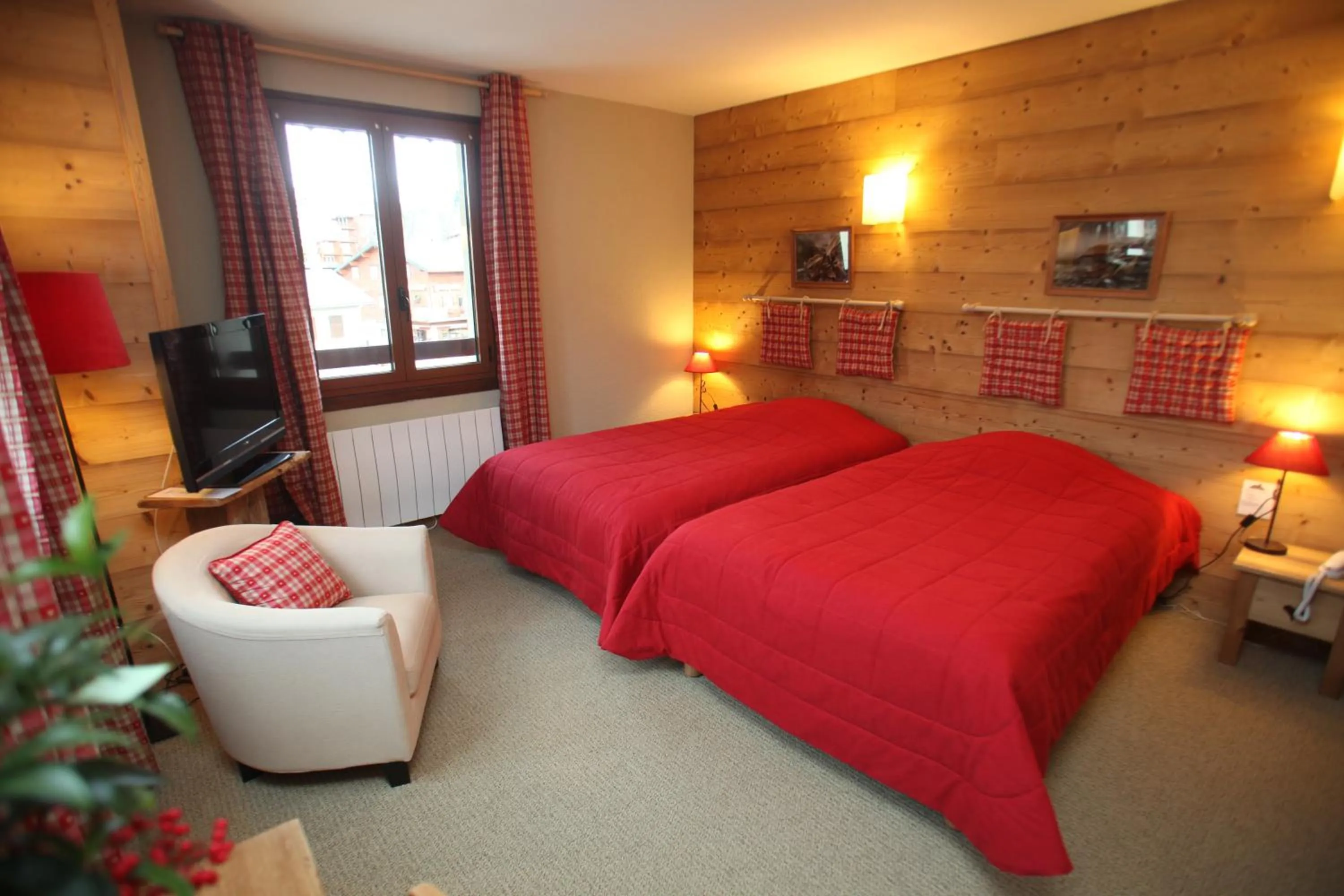 Bed in Hôtel Restaurant La Ferme