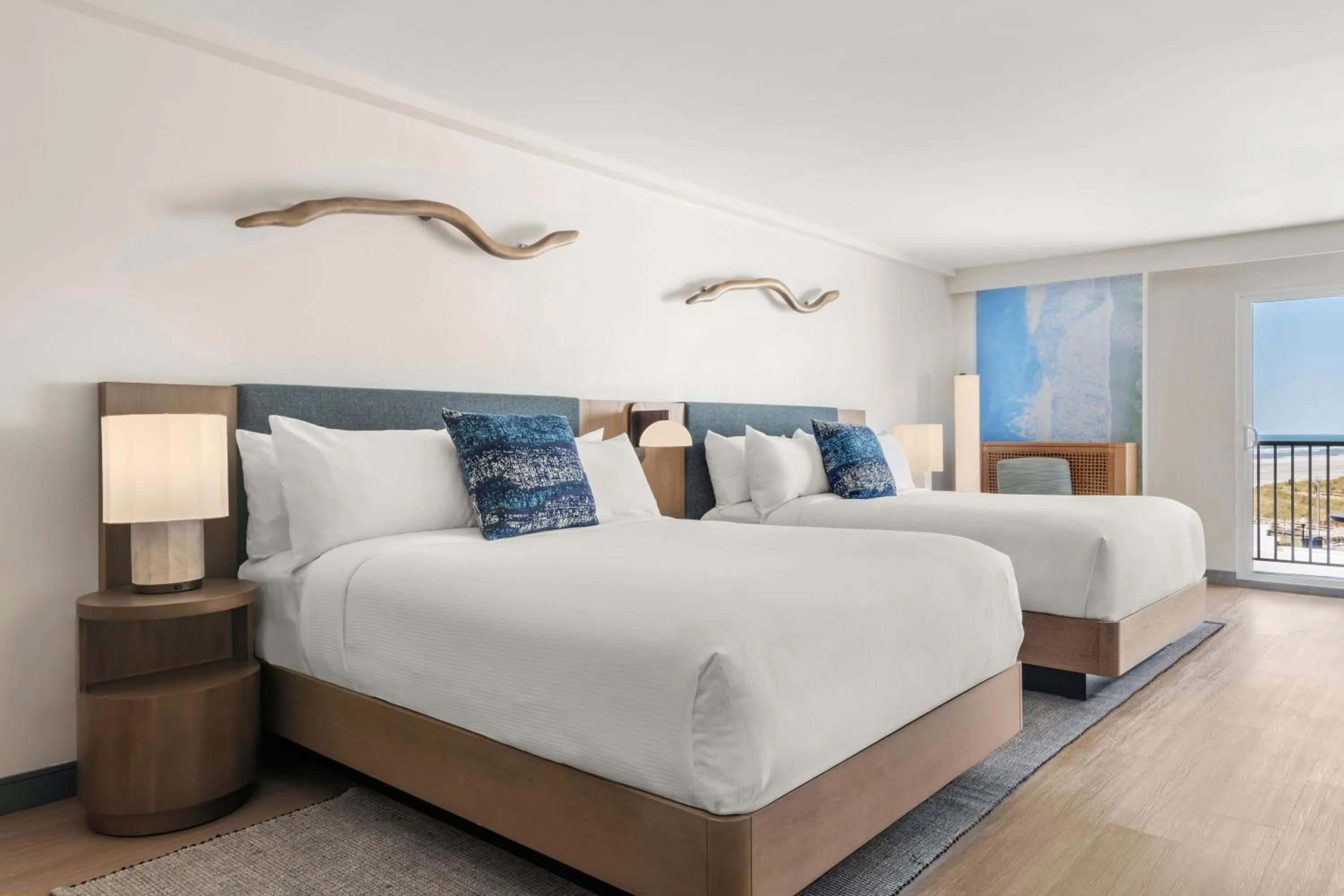 Bed in The Seahaus Hotel, Atlantic City Boardwalk, a Tribute Portfolio Hotel