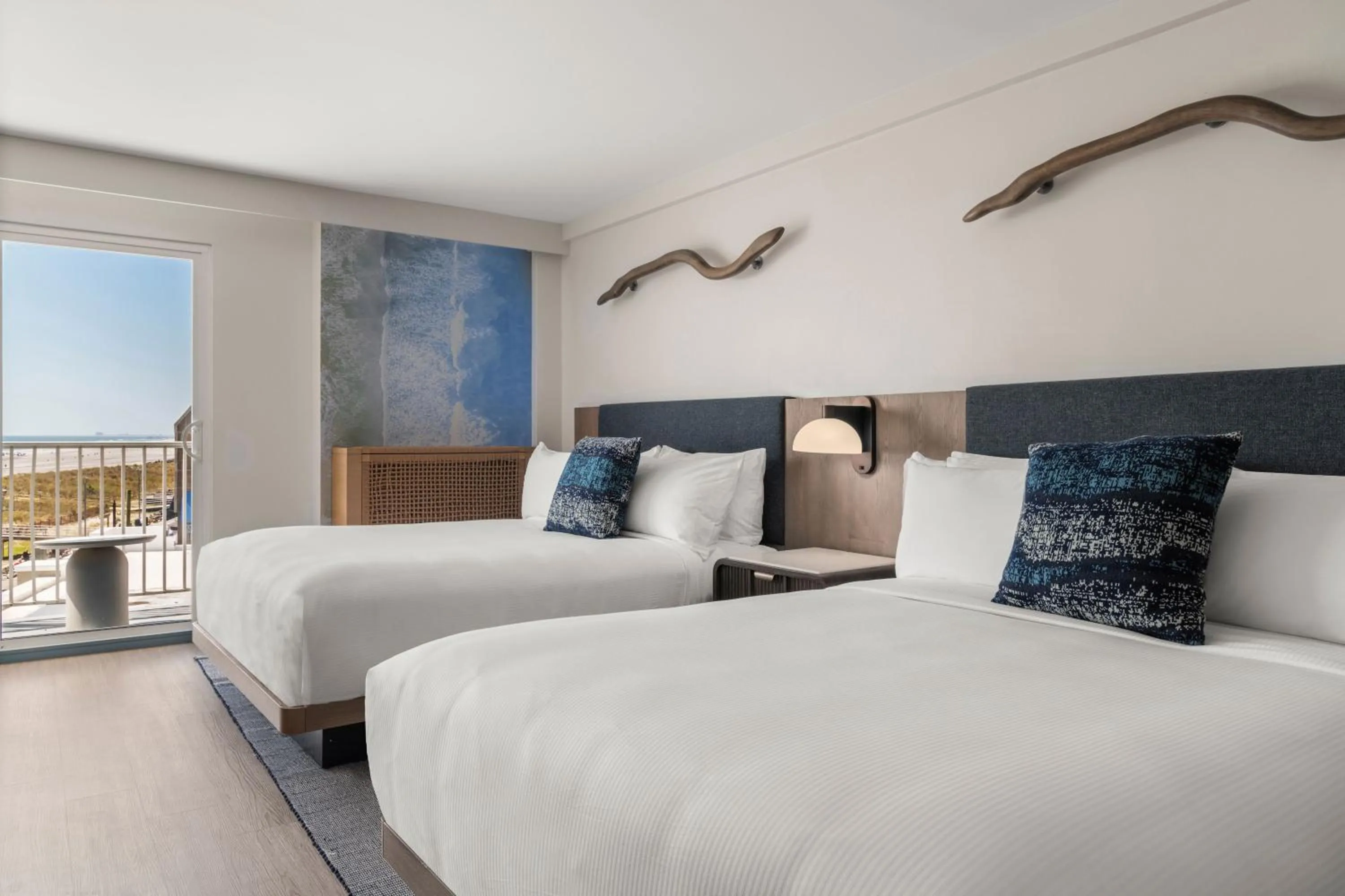 Bed in The Seahaus Hotel, Atlantic City Boardwalk, a Tribute Portfolio Hotel