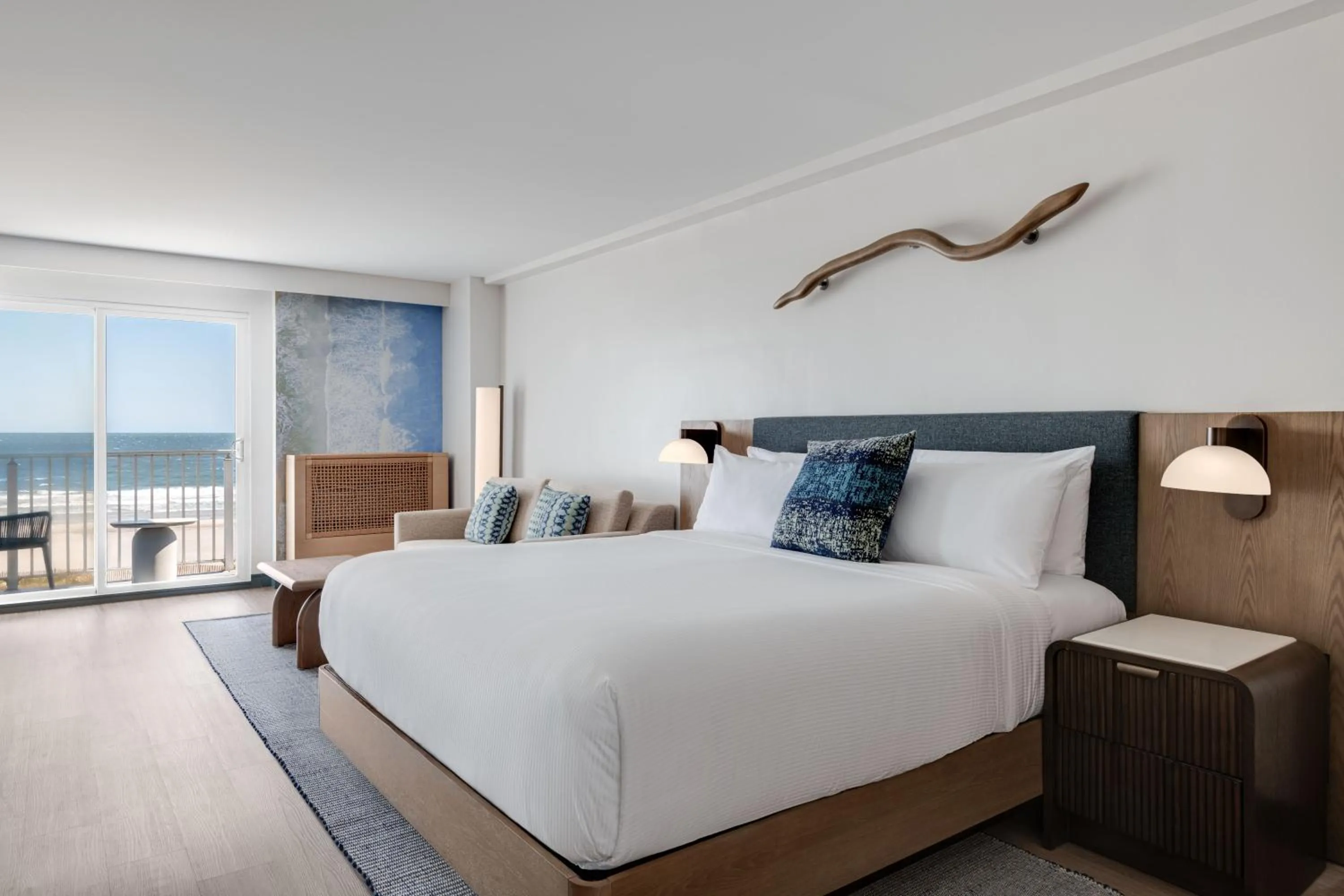 Bed in The Seahaus Hotel, Atlantic City Boardwalk, a Tribute Portfolio Hotel