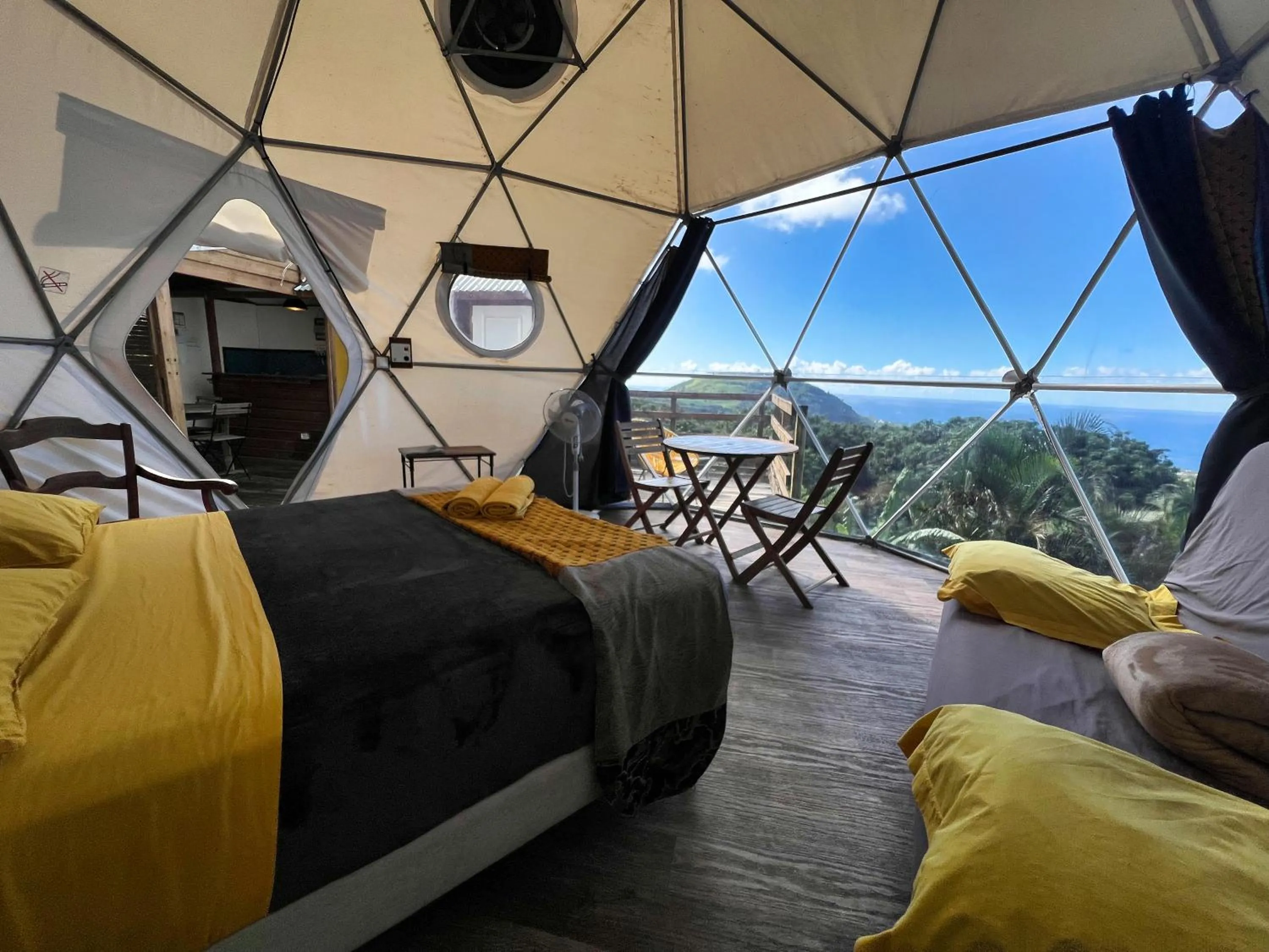 Photo of the whole room, Bed in Bubble Dome Village
