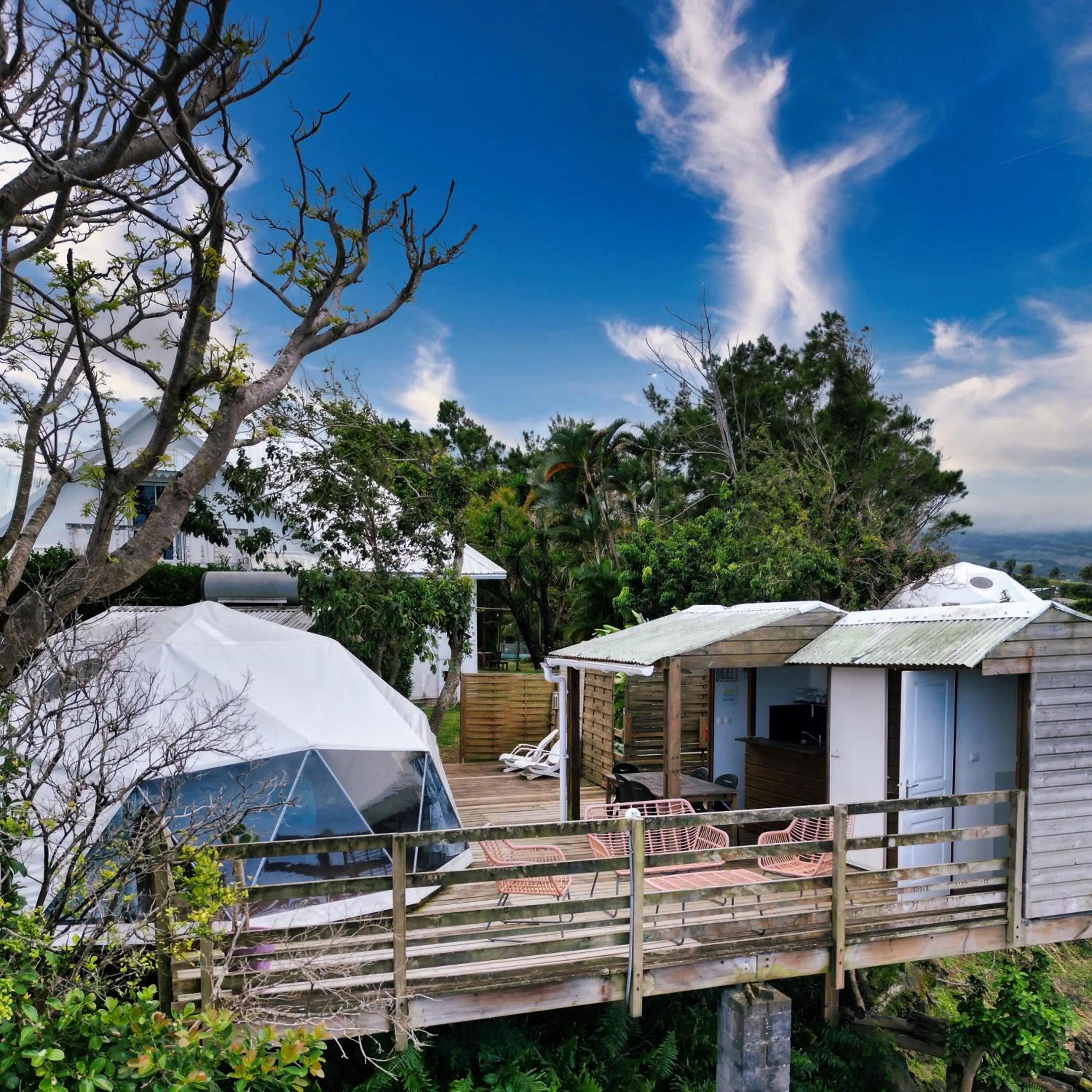Property building in Bubble Dome Village