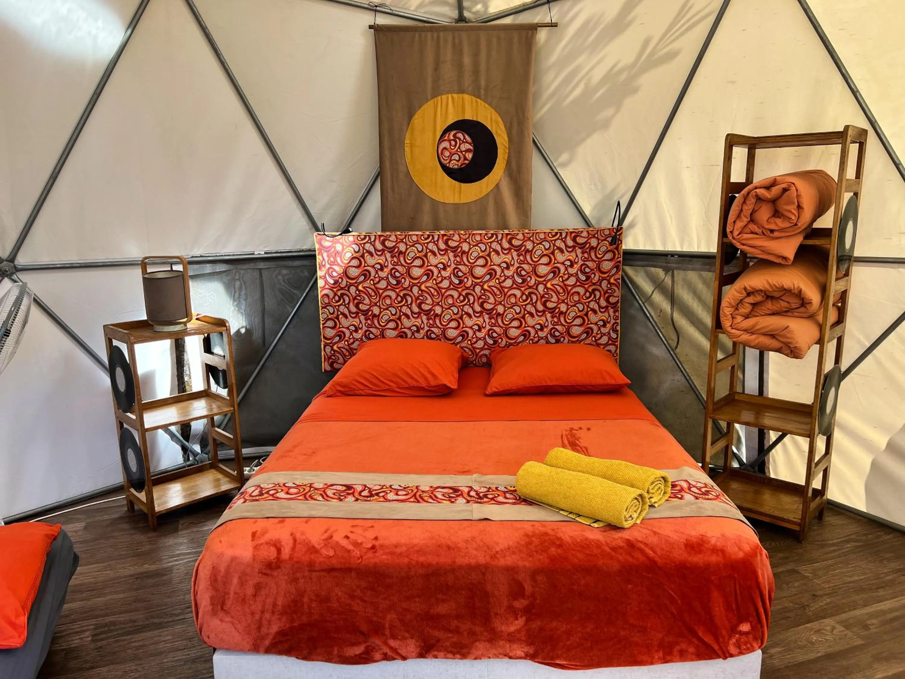 Bed in Bubble Dome Village