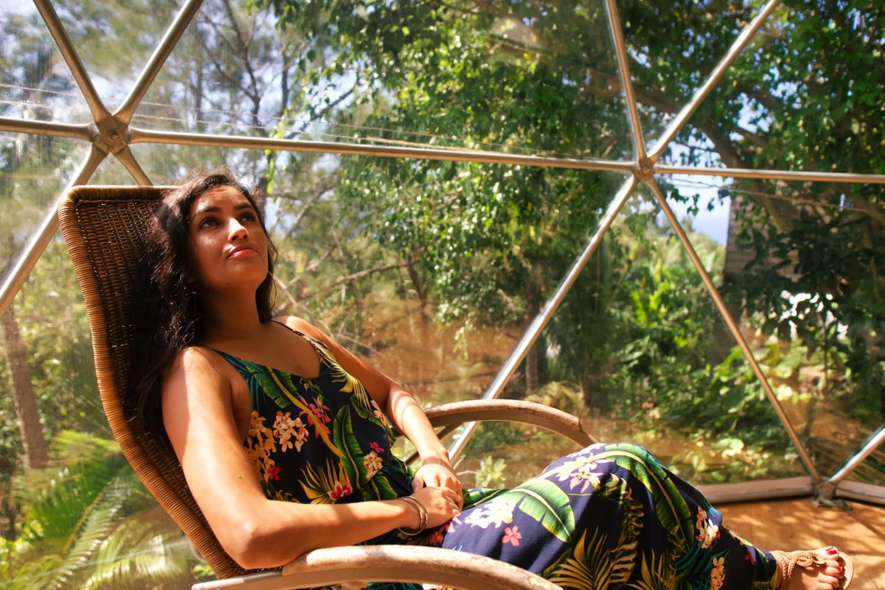 Bedroom in Bubble Dome Village