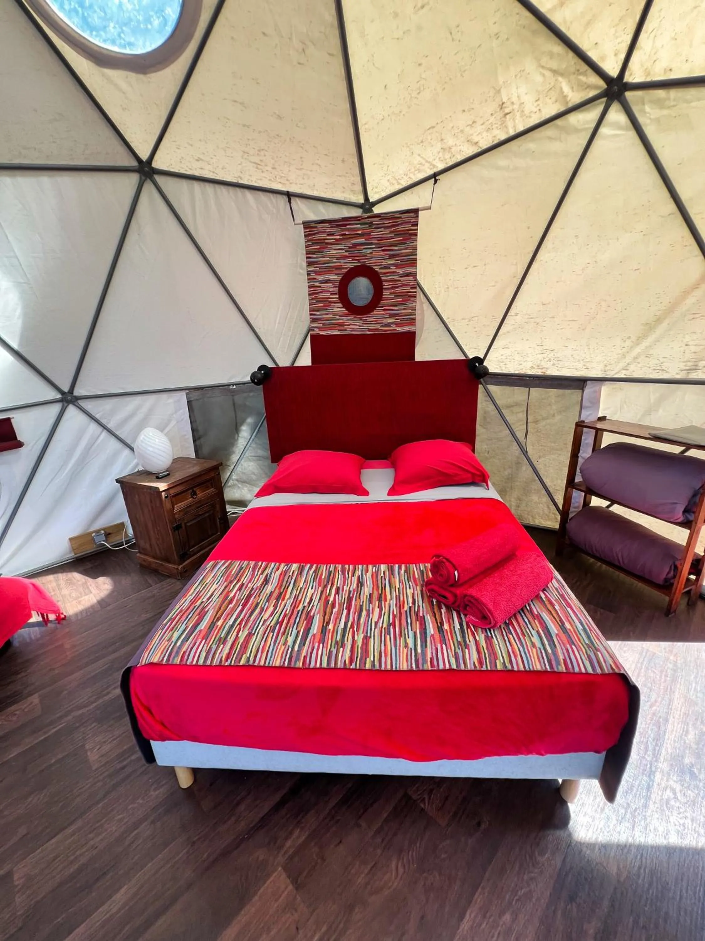 Bed in Bubble Dome Village