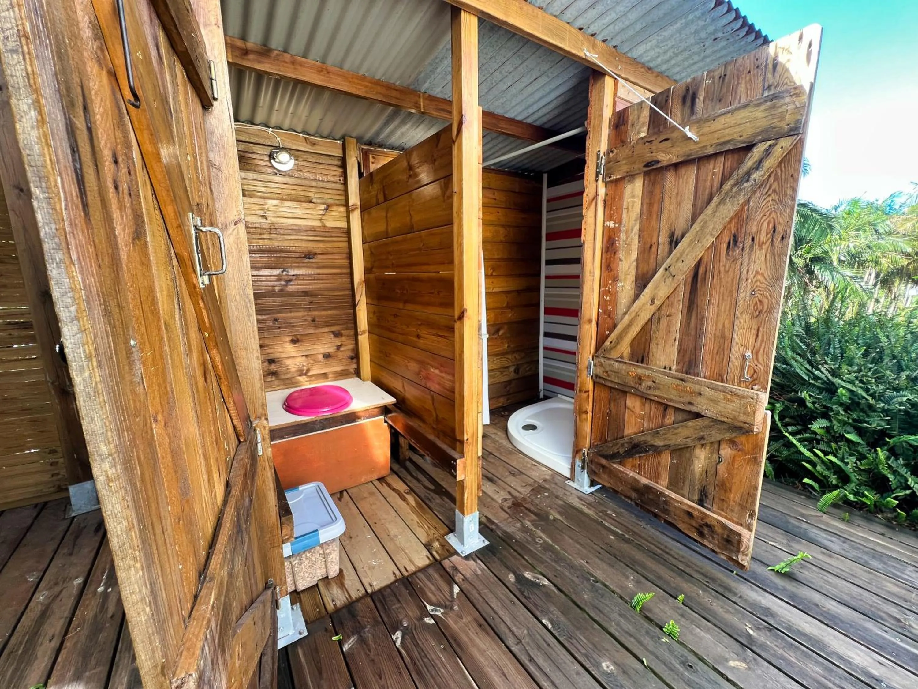 Toilet in Bubble Dome Village