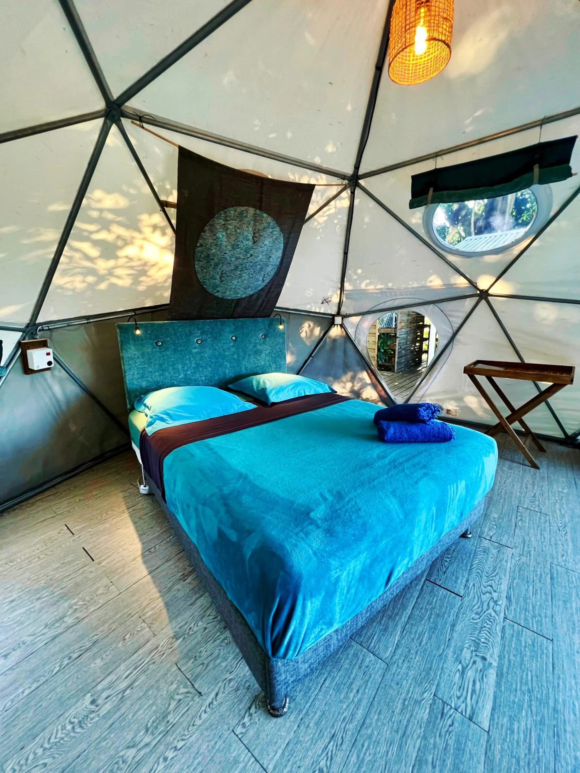 Bed in Bubble Dome Village
