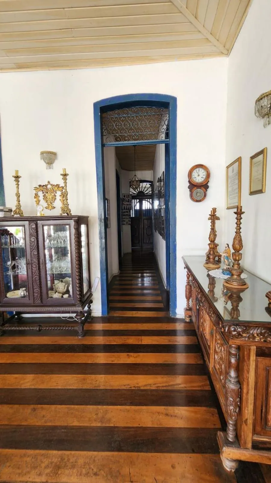 Seating area in Pousada Barroco na Bahia