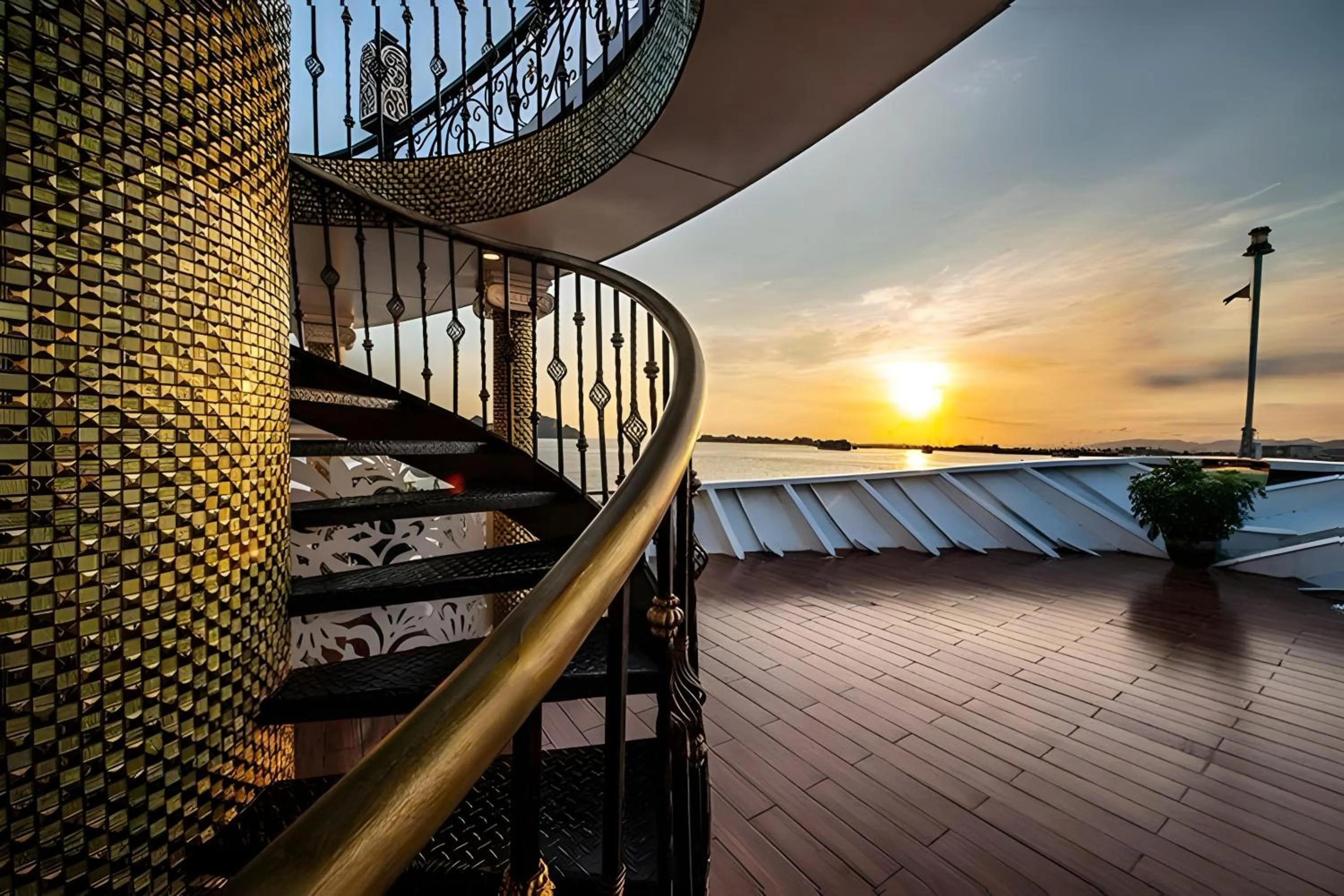 furniture in Verdure Lotus Grandeur Cruise on Ha Long Bay