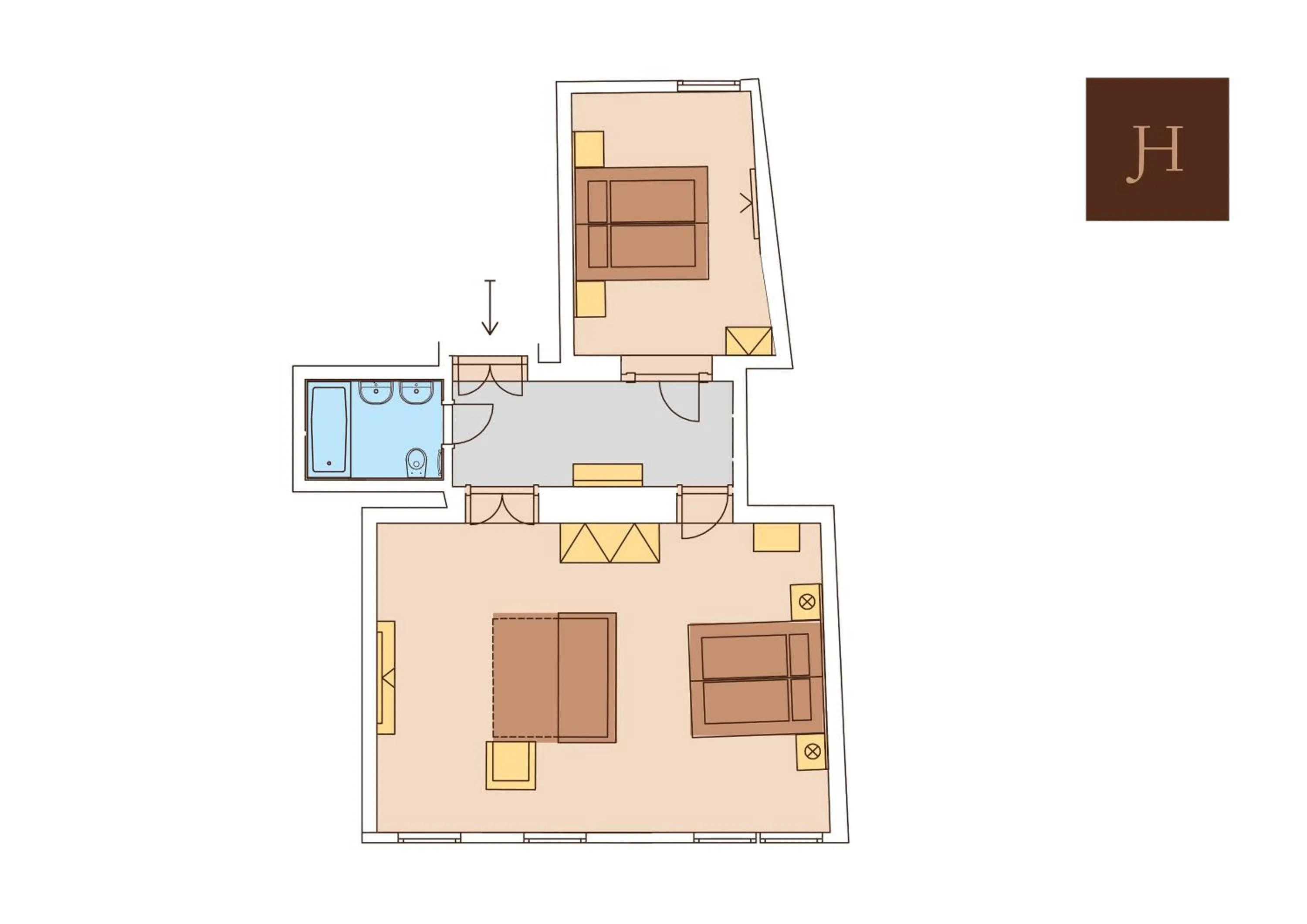 Floor plan in James Hotel & Apartments