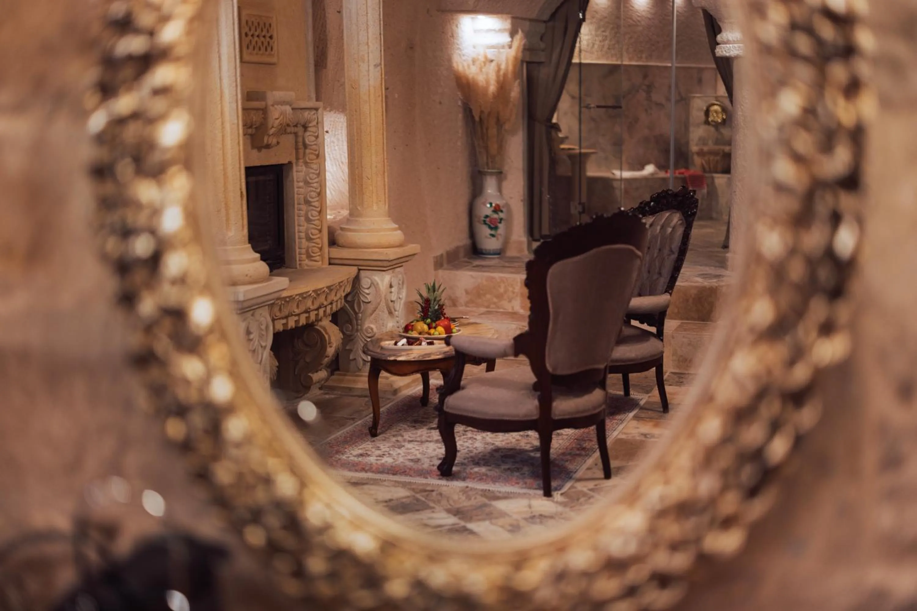 Seating area in The Kingdom Of Cappadocia Luxury Cave Hotel