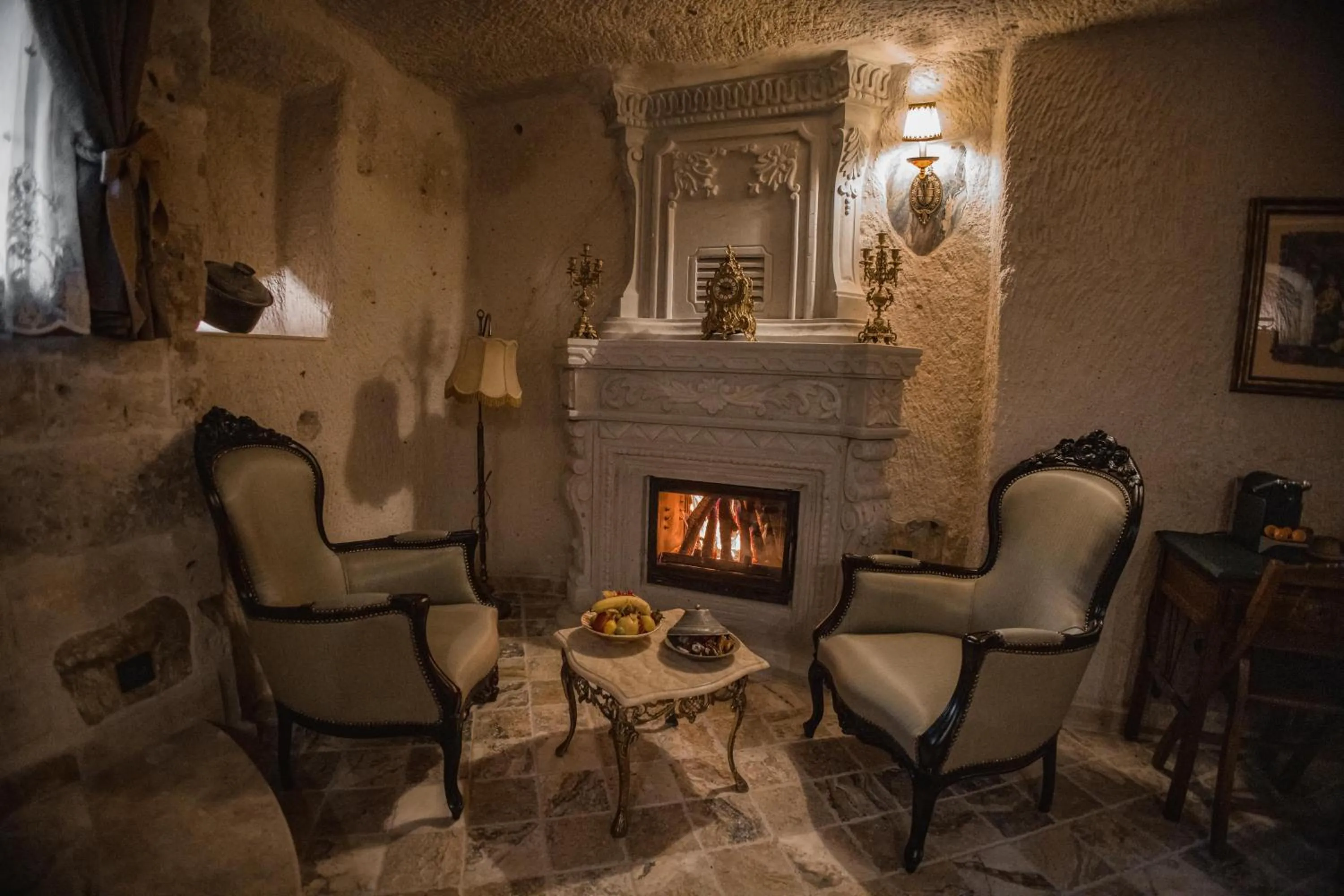 Seating area in The Kingdom Of Cappadocia Luxury Cave Hotel