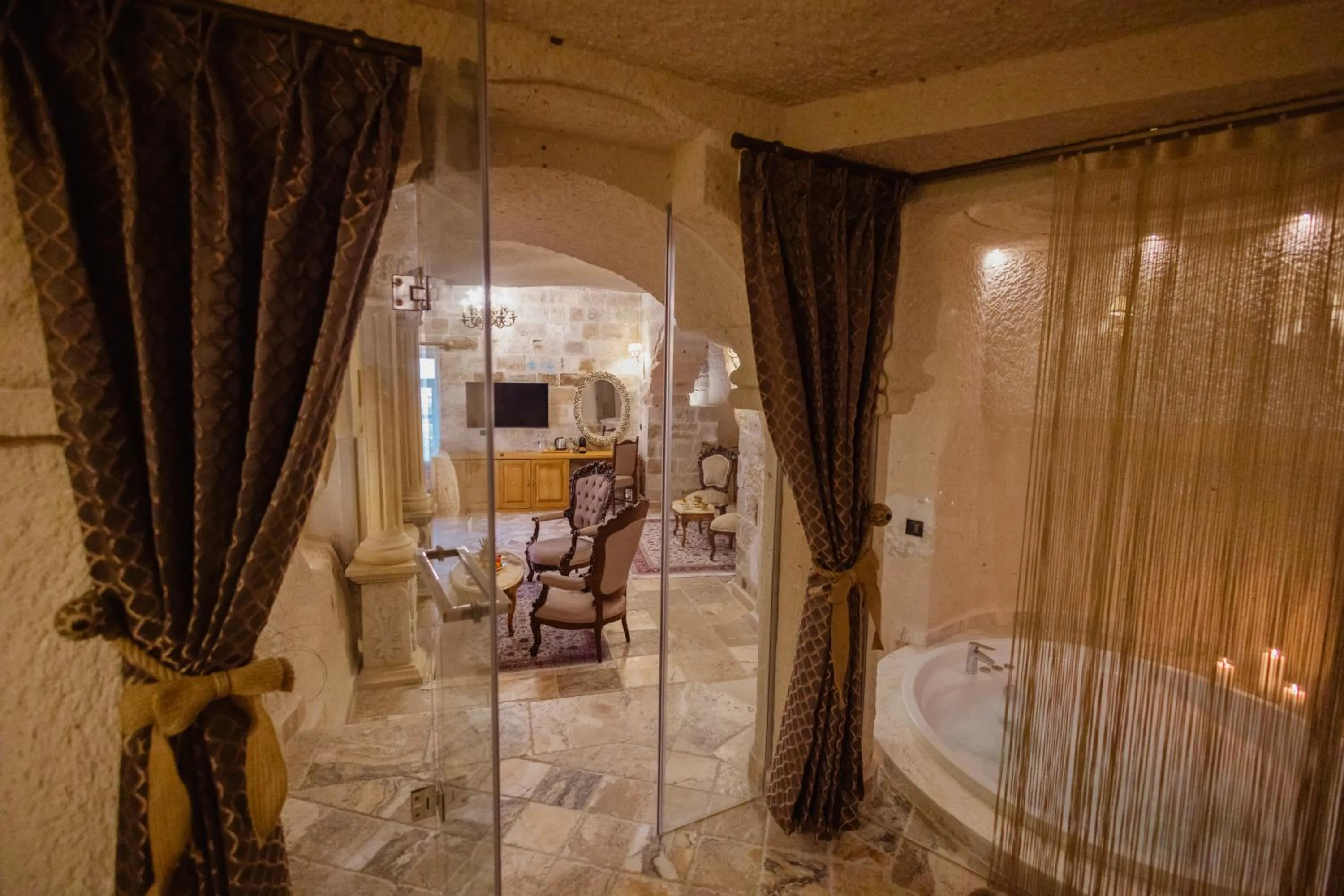 Living room in The Kingdom Of Cappadocia Luxury Cave Hotel