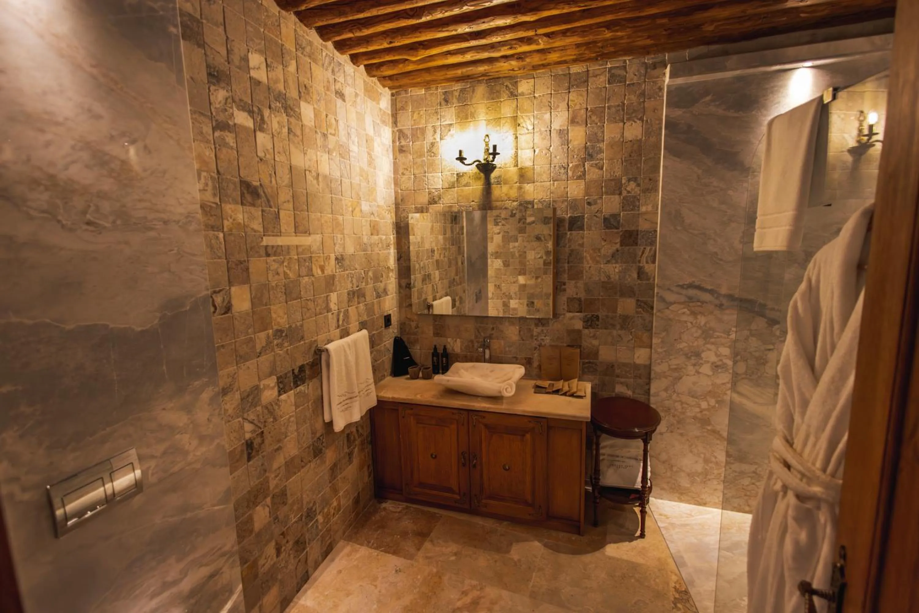 Shower in The Kingdom Of Cappadocia Luxury Cave Hotel