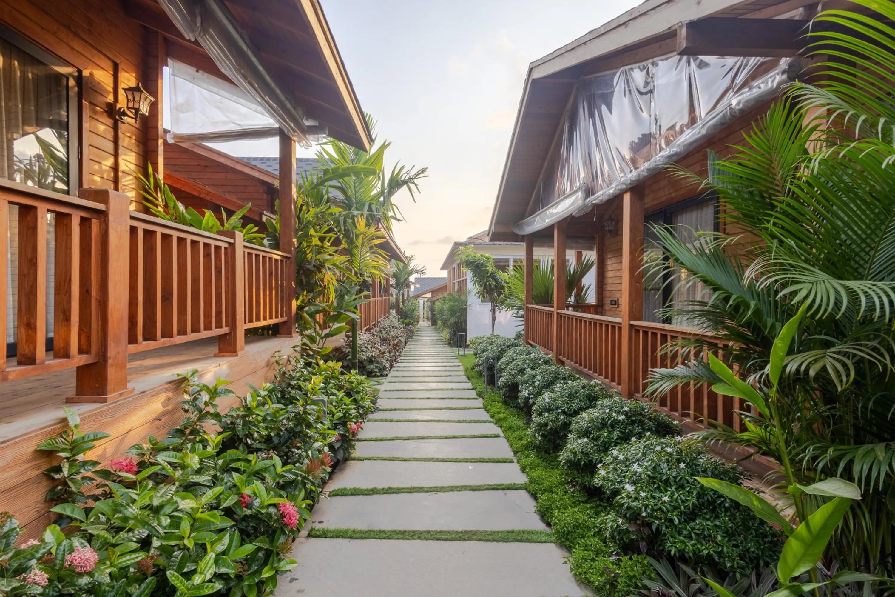 Property building in Foxoso Aaristo Baga Beach Resort