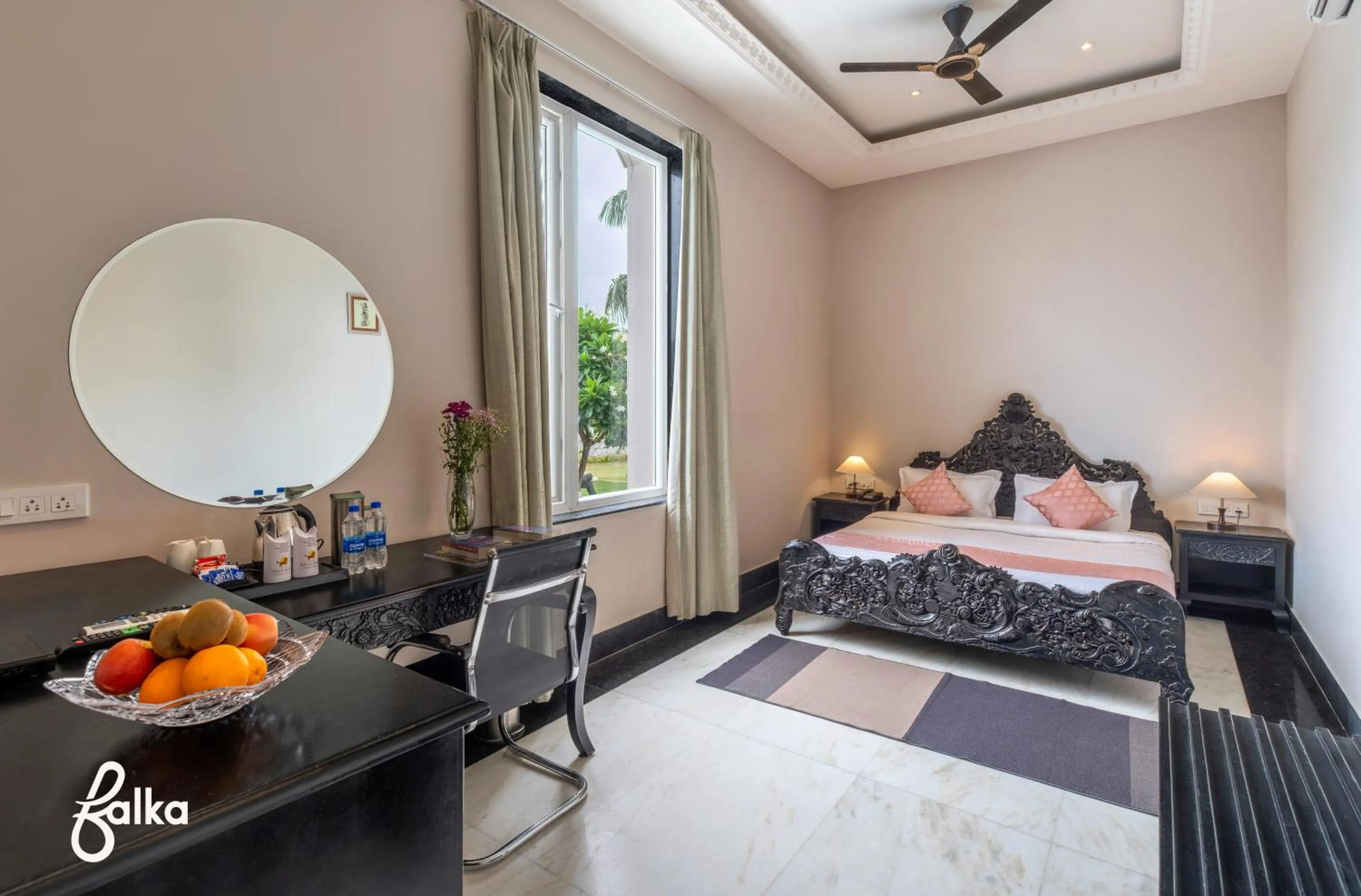 View (from property/room), Bed in Surya Kothi Resort