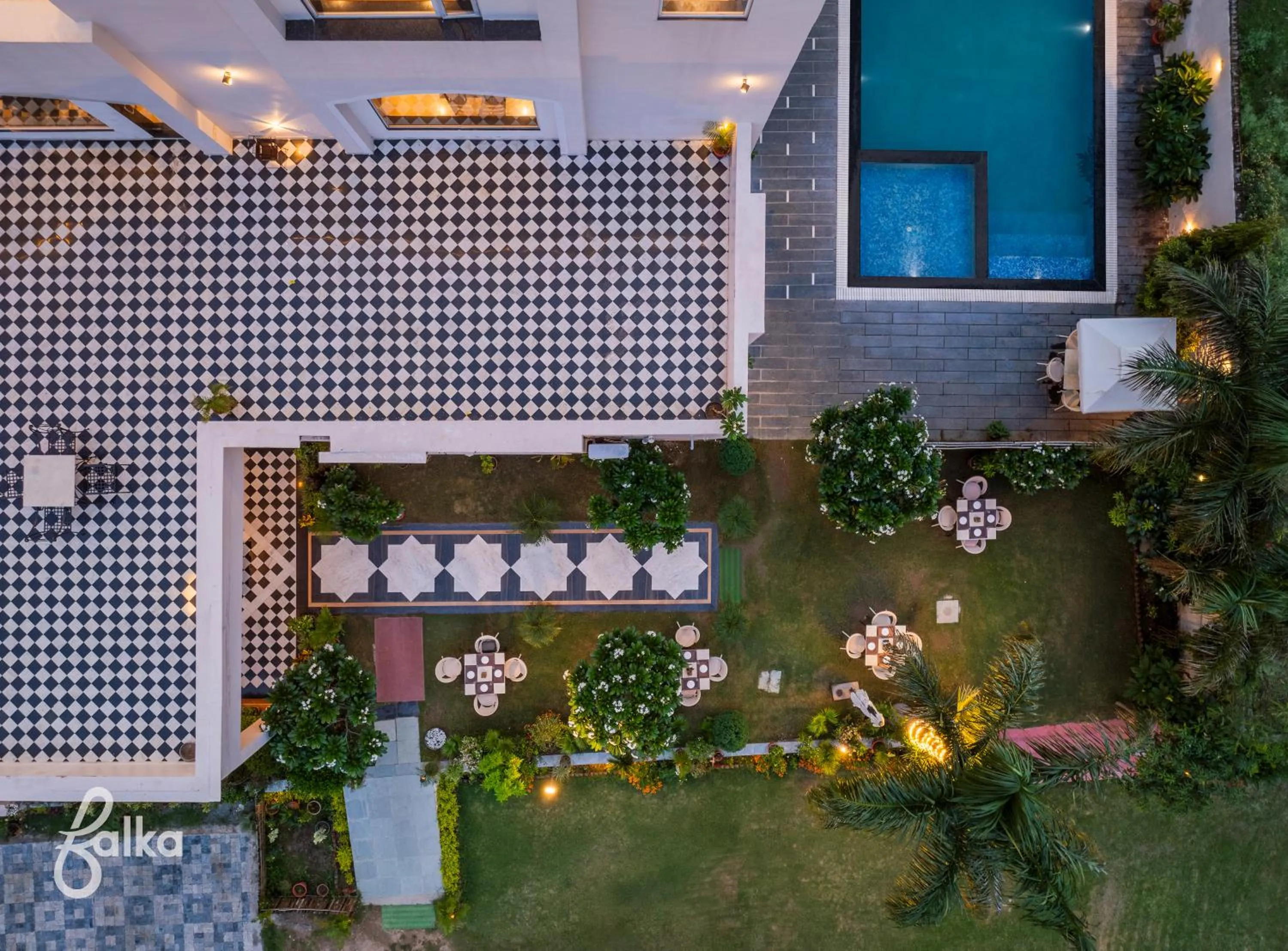 Garden view in Surya Kothi Resort